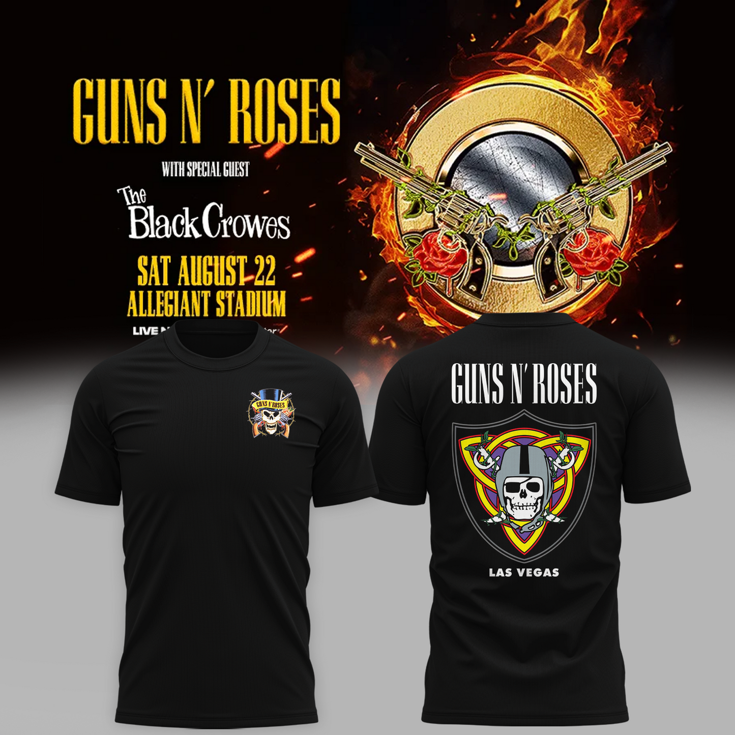 Limited Edition Guns N’ Roses Tour 2026 TShirt