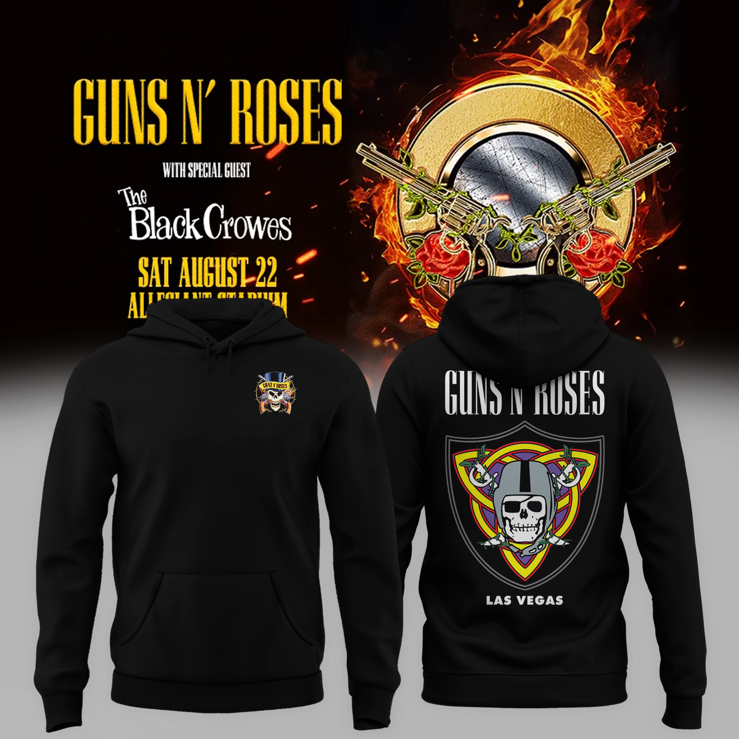 Limited Edition Guns N’ Roses Tour 2026 Hoodie
