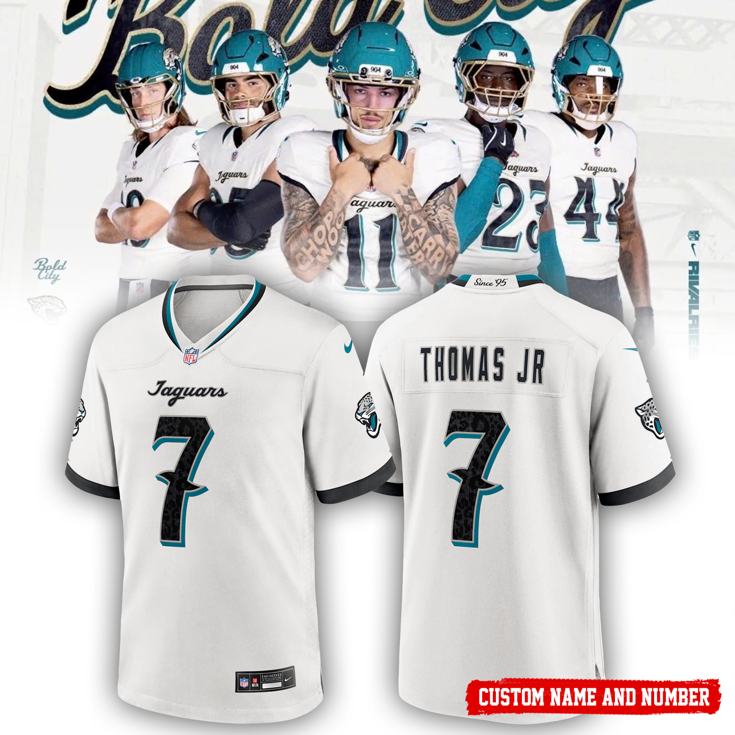 Unisex Jacksonville Jaguars 2026 Rivalries Special Football Jersey