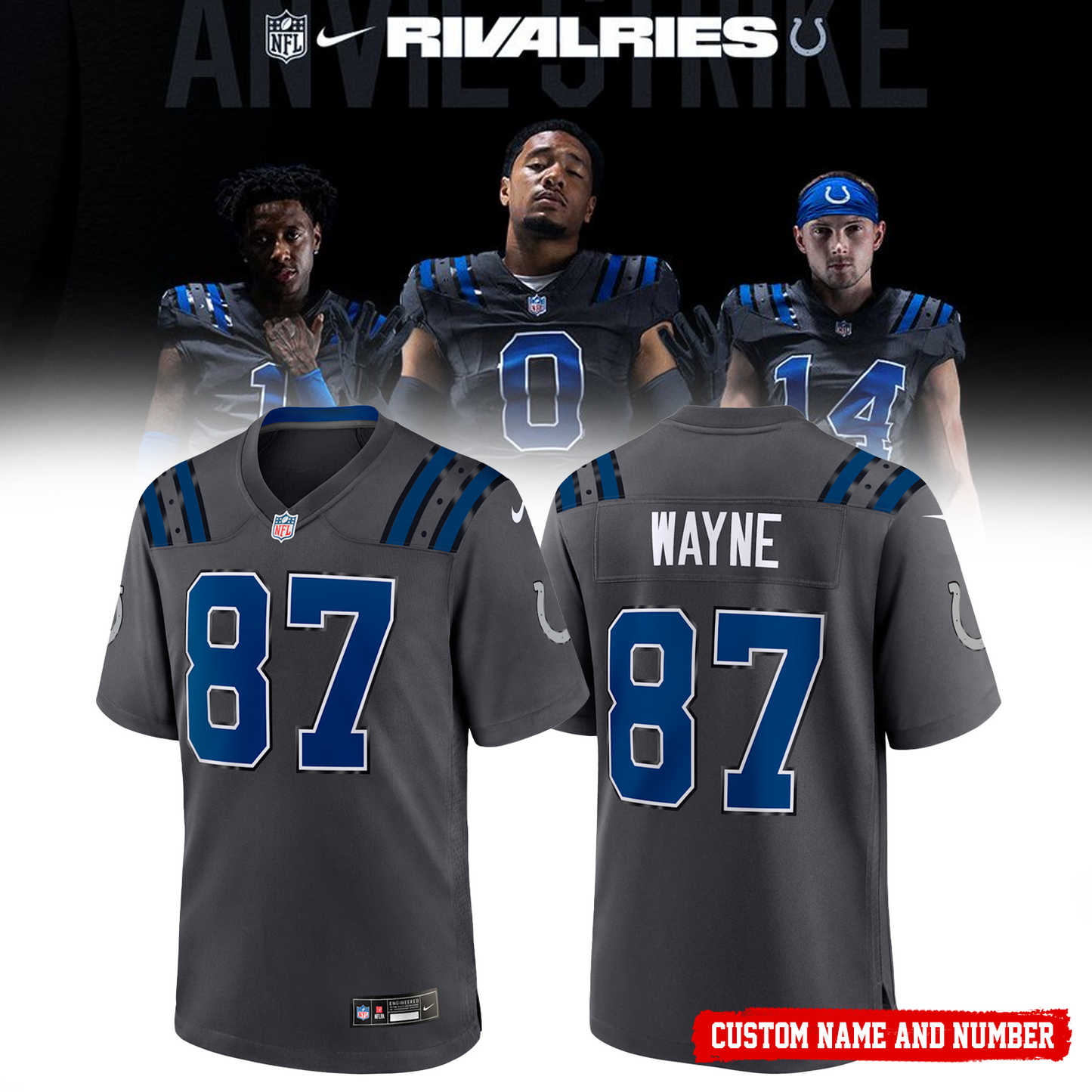 Unisex Indianapolis Colts 2026 Rivalries Special Football Jersey