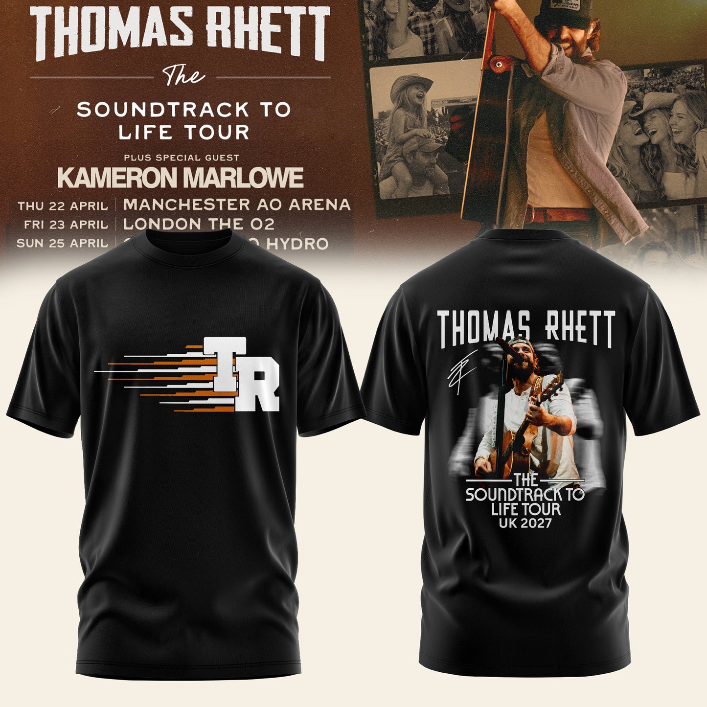 .TR – The Soundtrack To Life UK Tour 2027 Tee Edition