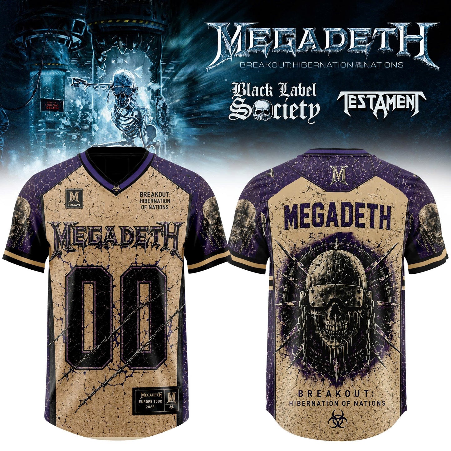 .Megadeth – Breakout: Hibernation Football Jersey