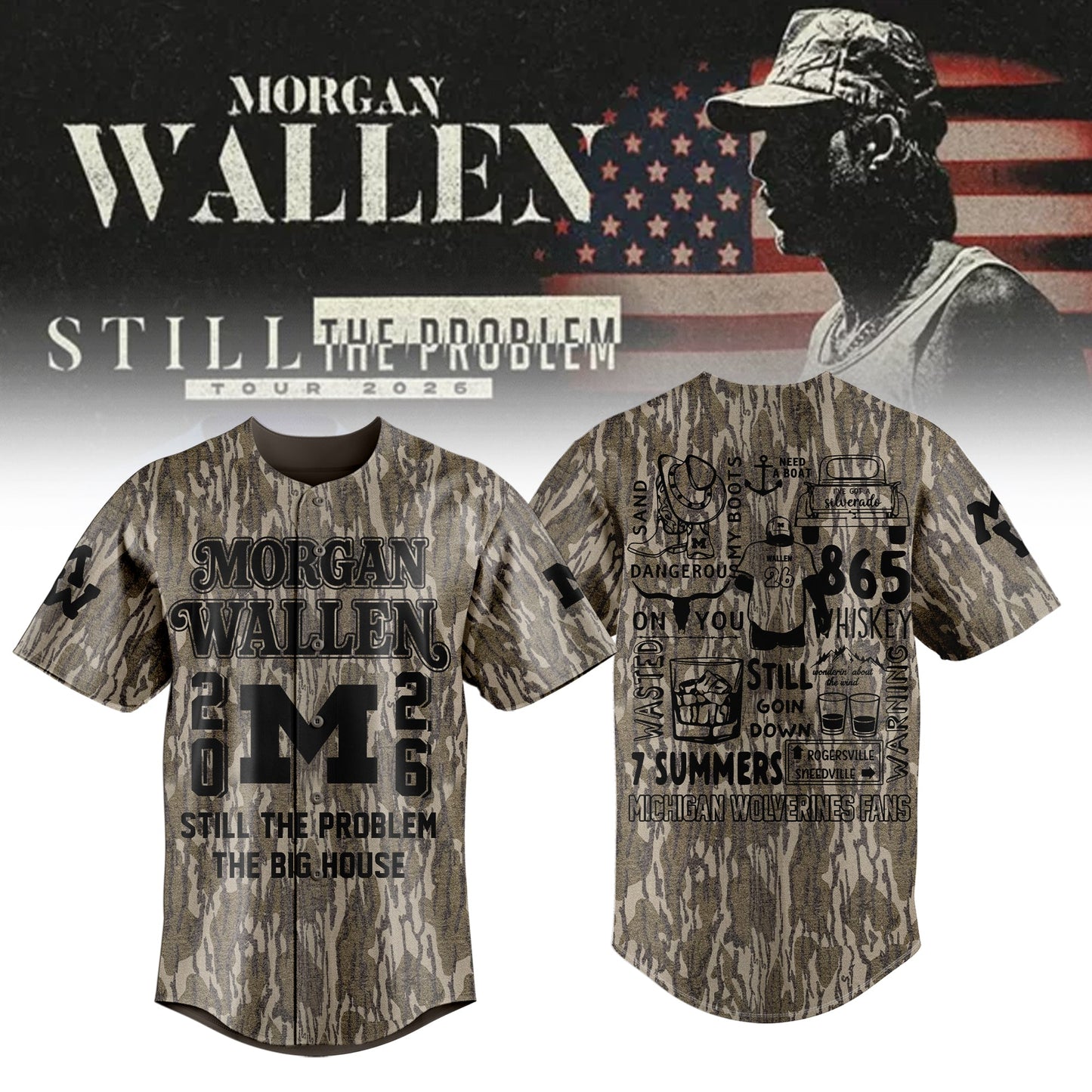 Perfect Still The Problem Tour 2026 - Michigan Football x MW Jersey