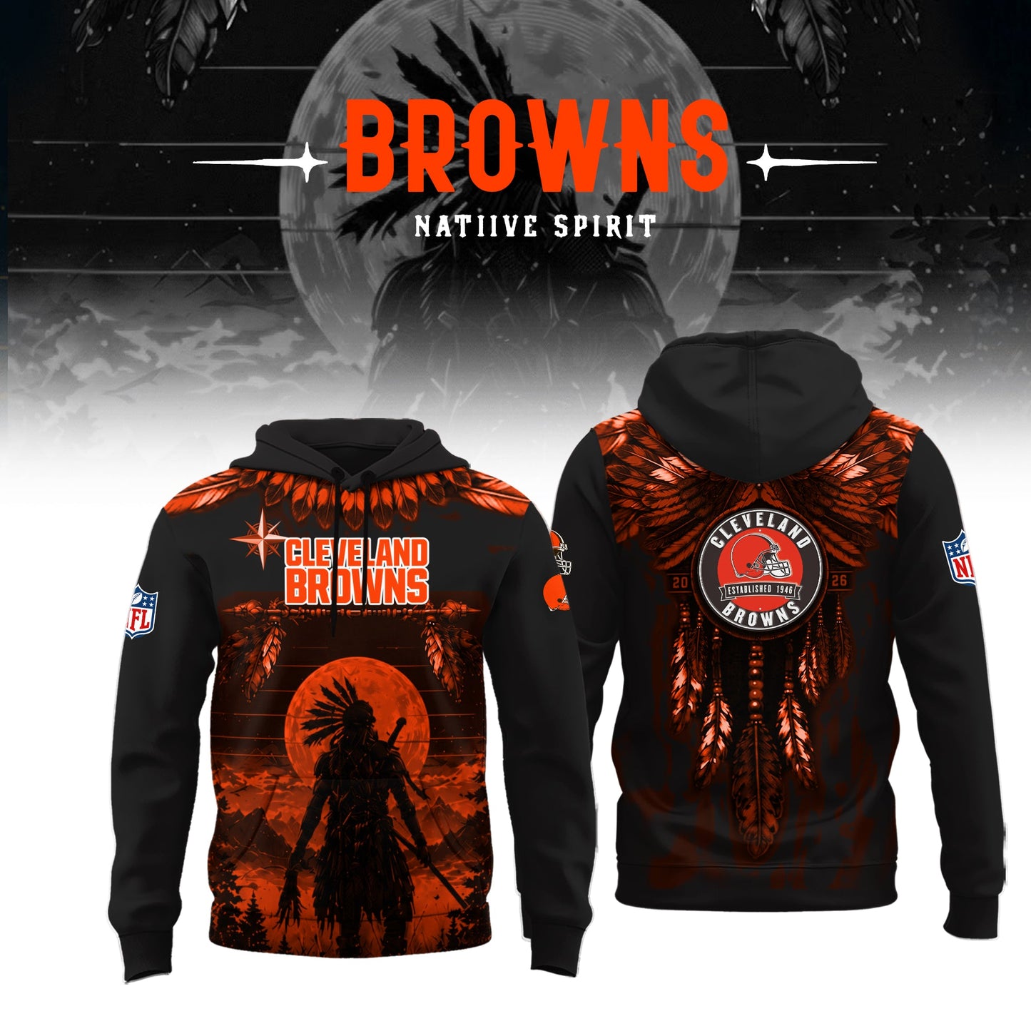 Limited Editon Cleveland Browns Native Spirit Heritage 2026 Shirt