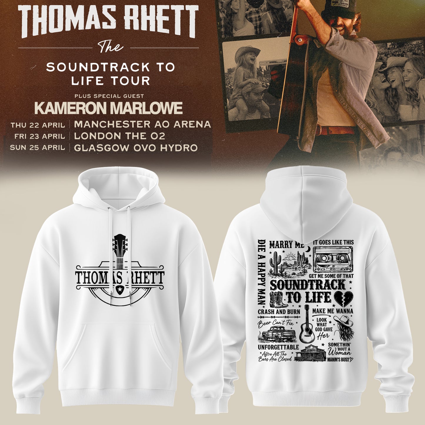 TR – The Soundtrack To Life UK Tour 2027 Hoodie Edition