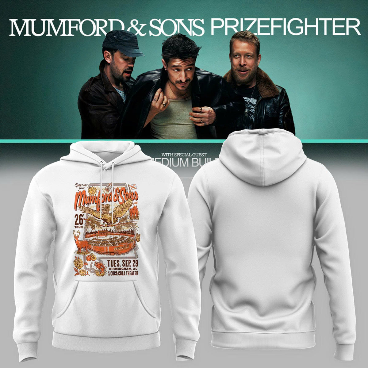 Mumford And Sons Birmingham AL 2026 Hoodie