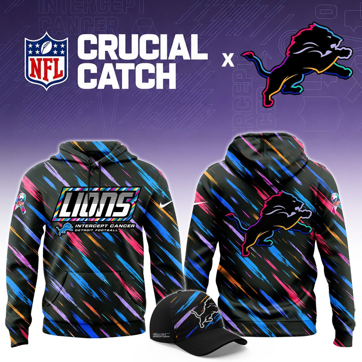 D. Lions 2026 Crucial Catch Limited Hoodie