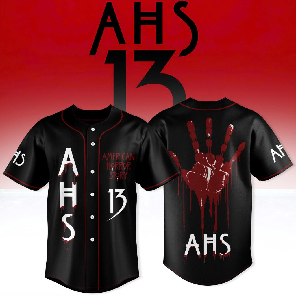 American Horror Story 13 3D All-Over Print Baseball Jersey – Black Style