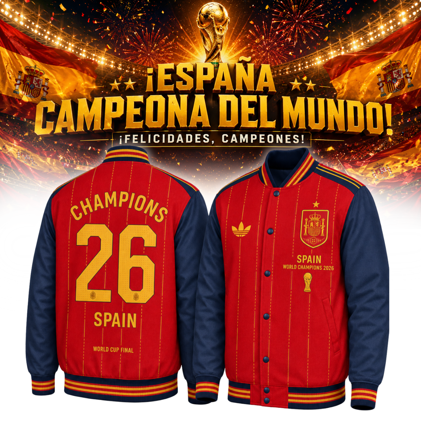 _SPAIN “WORLD CHAMPIONS 2026” – Bomber