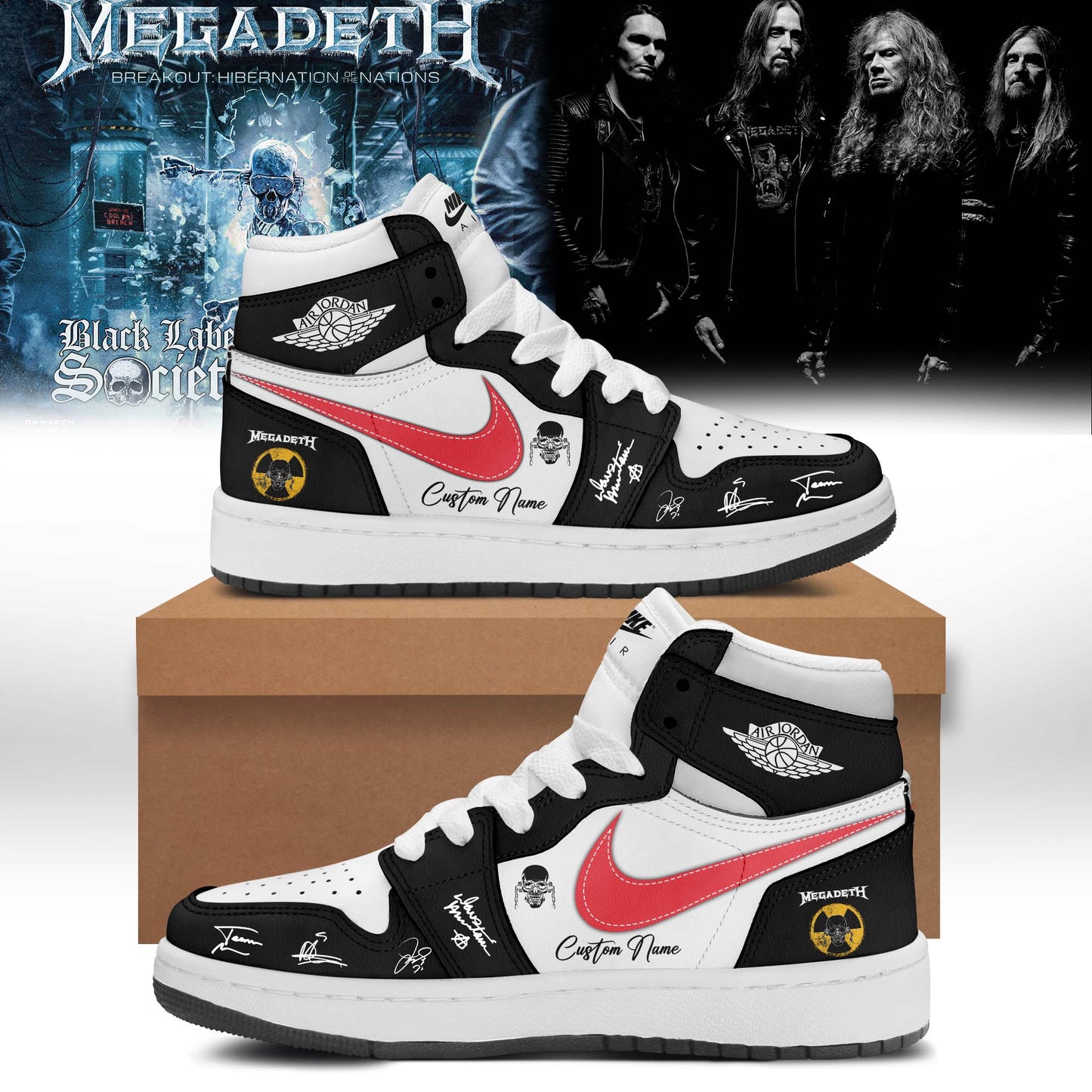 Megadeth Limited Signed Shoes JD1