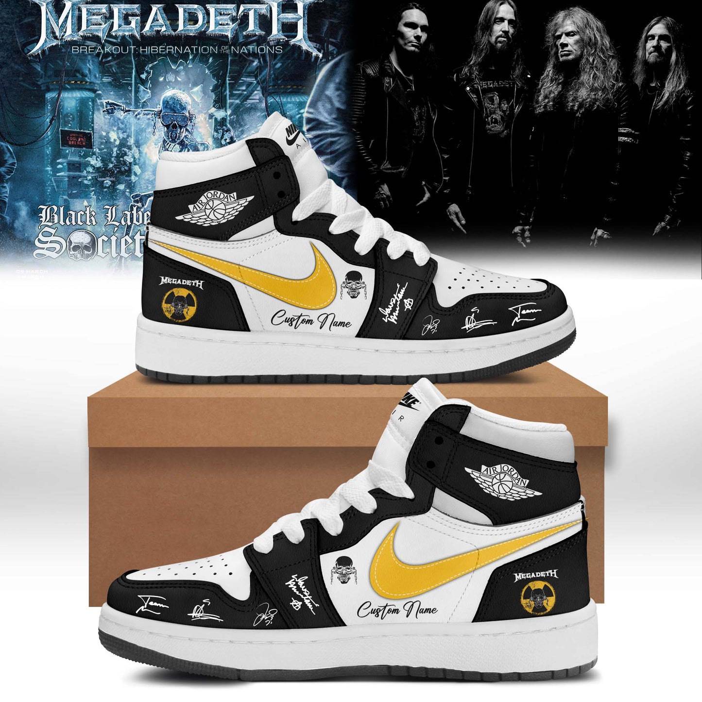 Megadeth Limited Signed Shoes JD1
