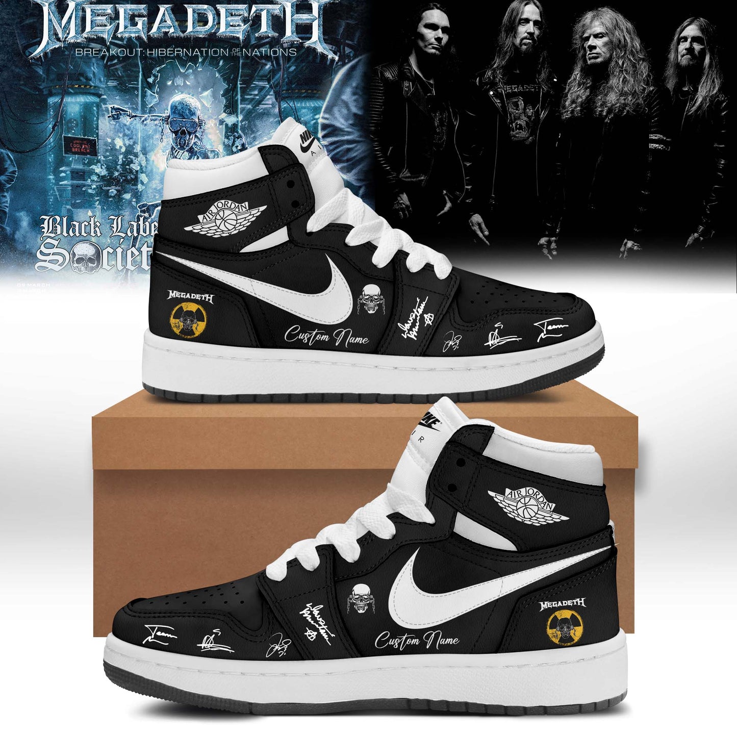 Megadeth Limited Signed Shoes JD1