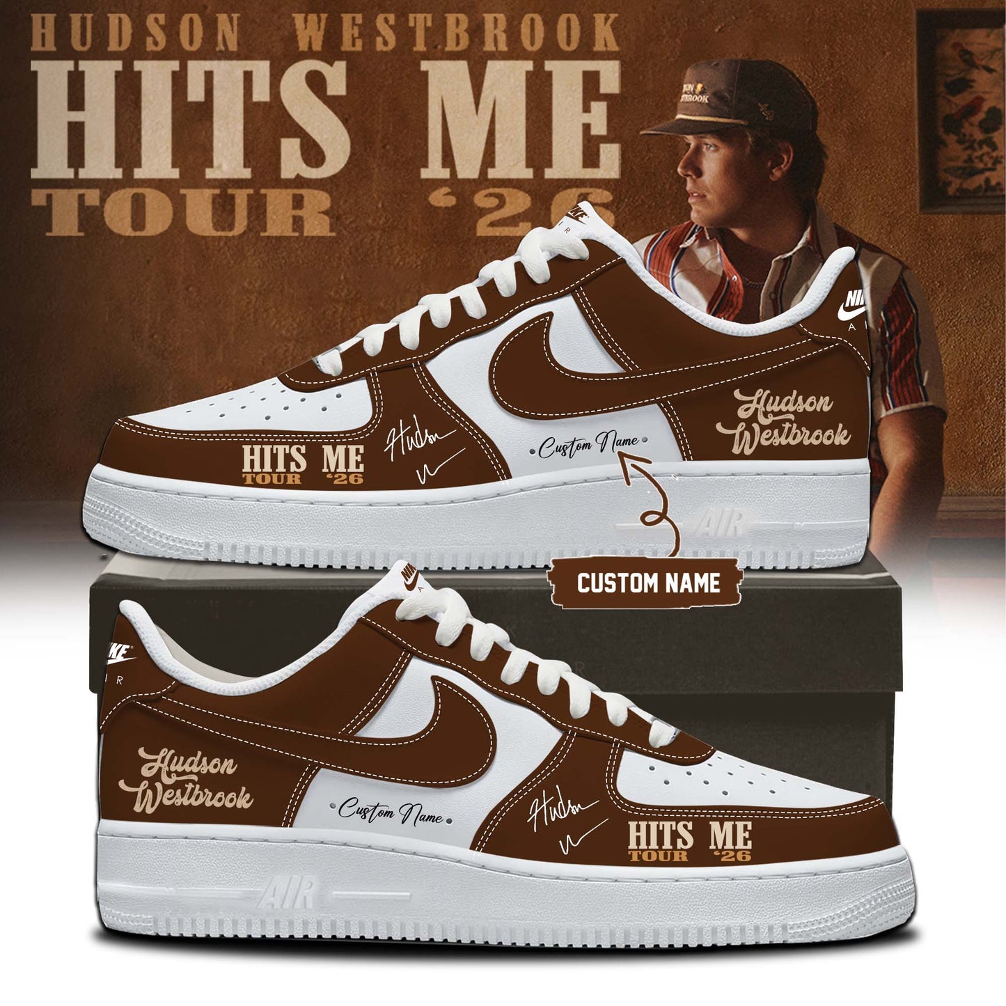 ,,Hudson Westbrook ”Hits Me Tour 2026” Signature – Shoes