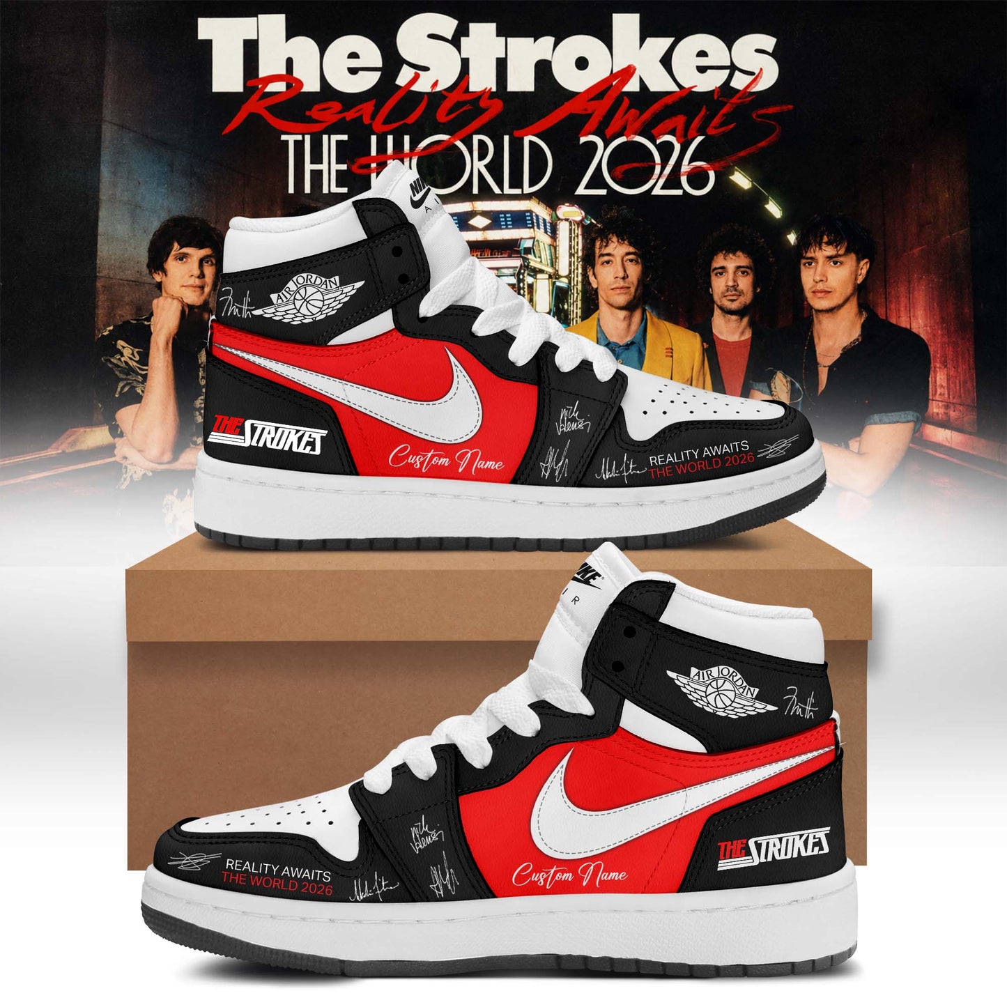 The Strokes “Reality Awaits Tour 2026” Signature Limited Edition – Shoes 5