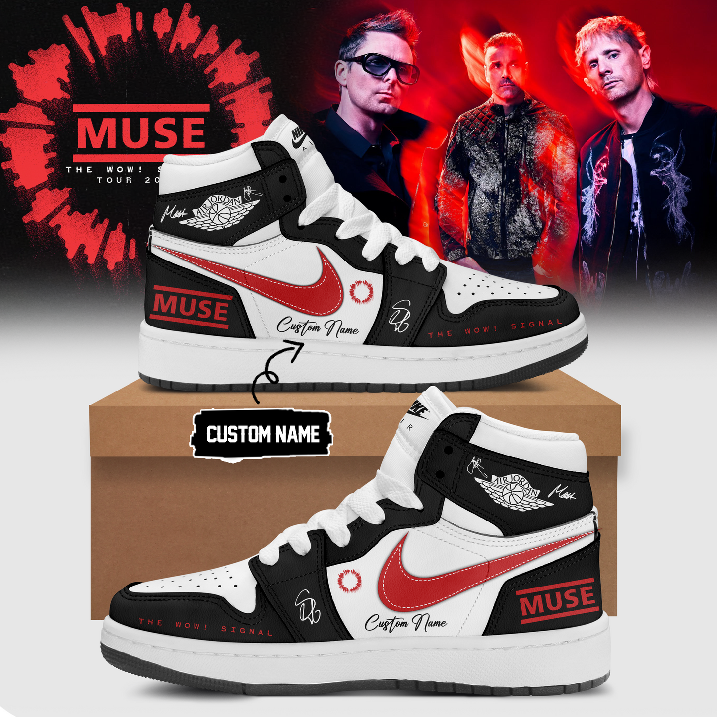 ,,Muse The Wow! Signal Tour 2026 Limited Edition Signature – Shoes