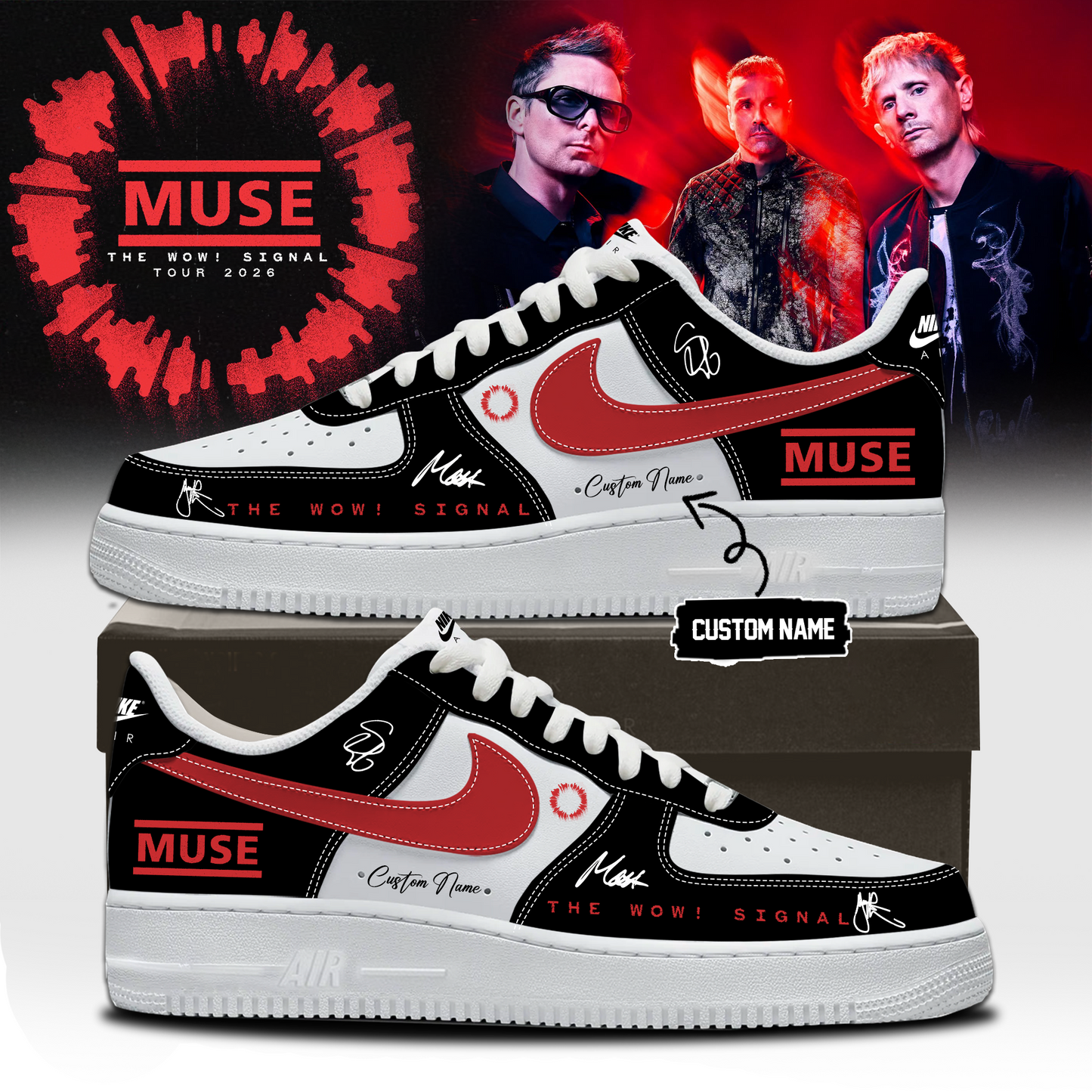 ,,Muse The Wow! Signal Tour 2026 Limited Edition Signature – Shoes