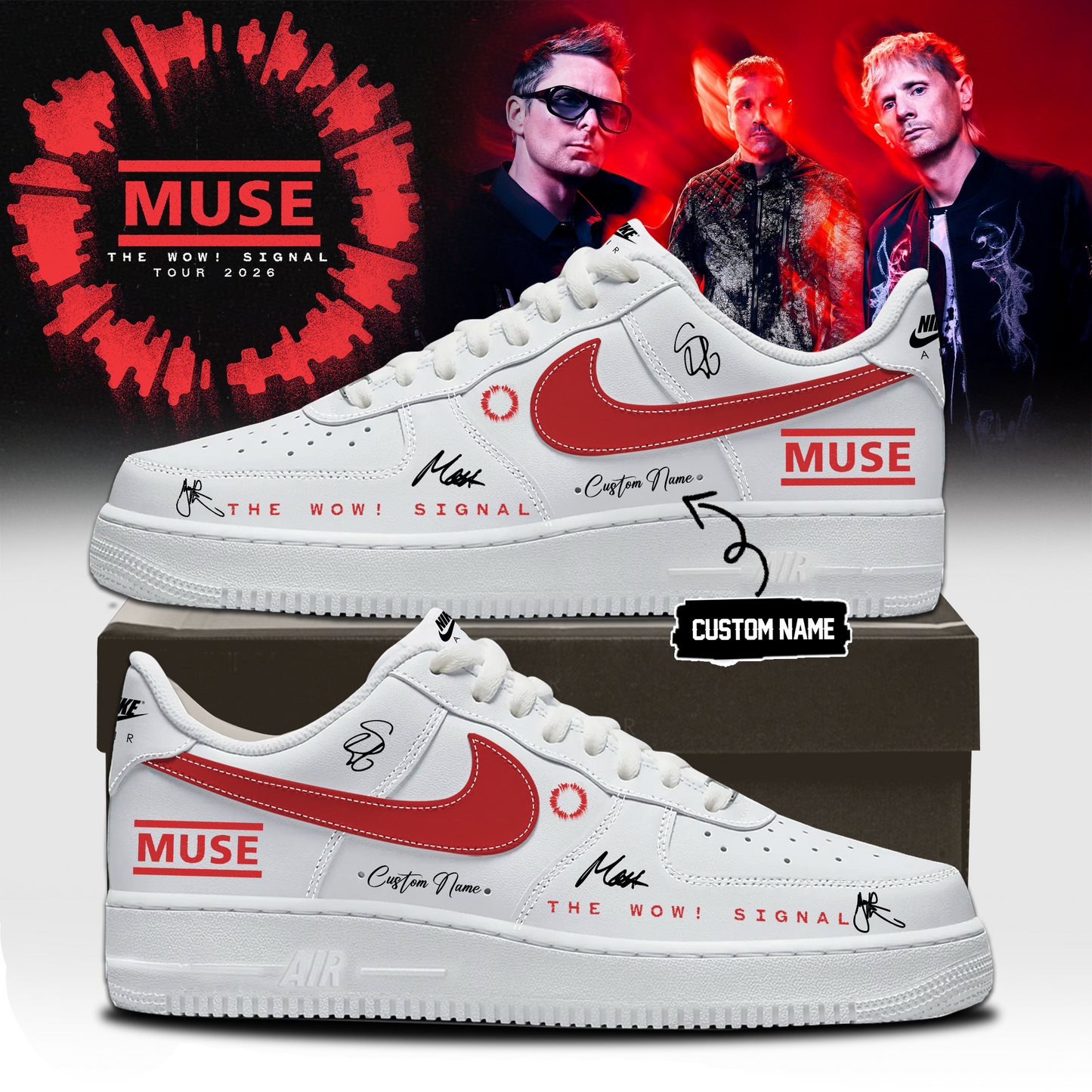 ,,Muse The Wow! Signal Tour 2026 Limited Edition Signature – Shoes