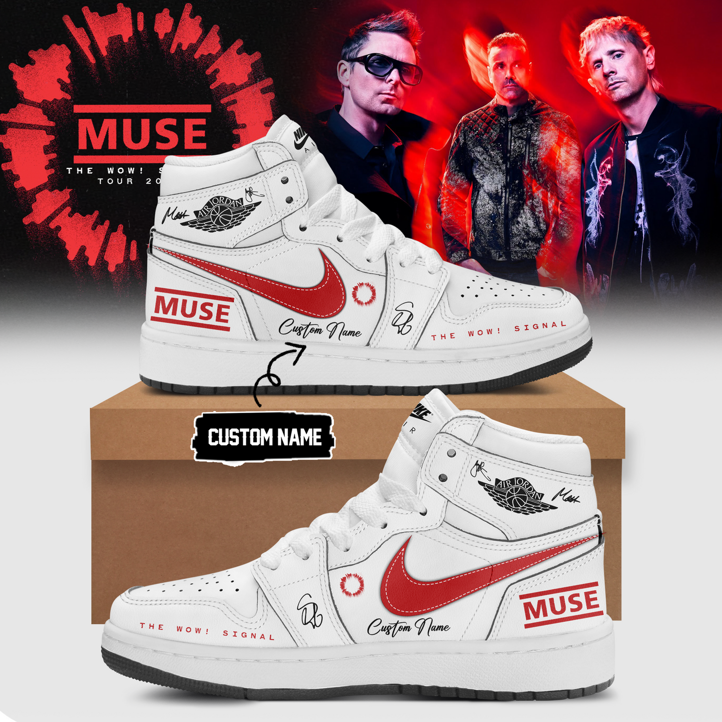 ,,Muse The Wow! Signal Tour 2026 Limited Edition Signature – Shoes