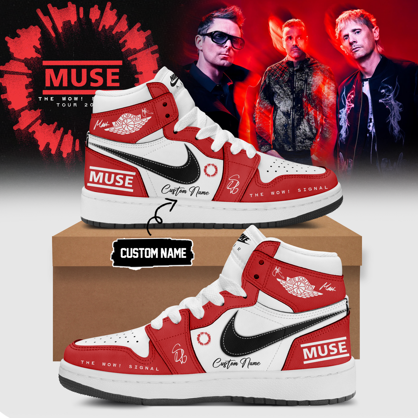 ,,Muse The Wow! Signal Tour 2026 Limited Edition Signature – Shoes