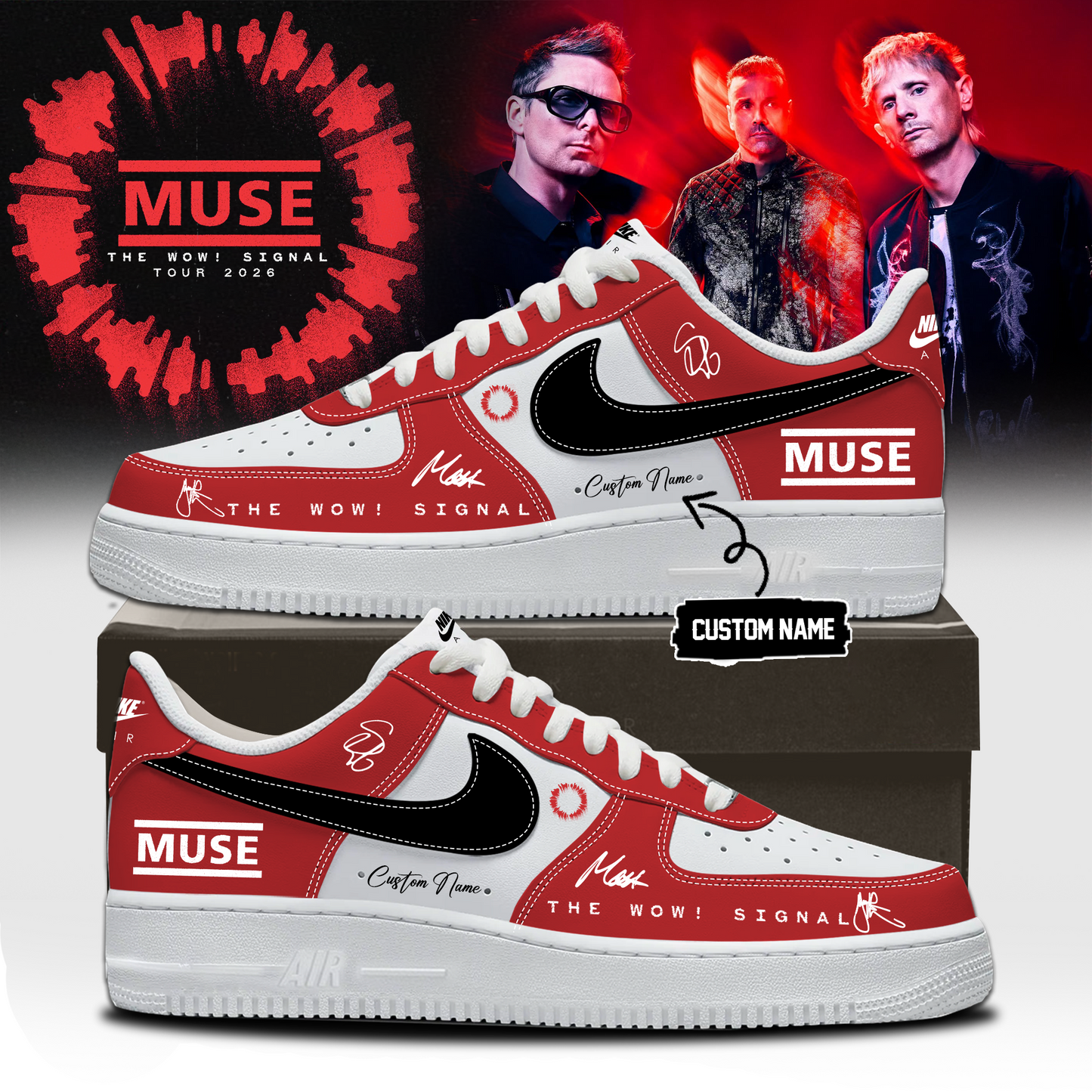 ,,Muse The Wow! Signal Tour 2026 Limited Edition Signature – Shoes