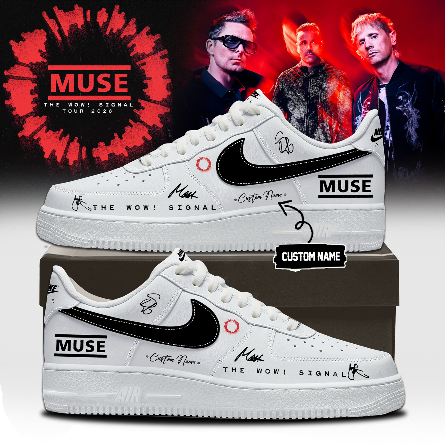 ,,Muse The Wow! Signal Tour 2026 Limited Edition Signature – Shoes