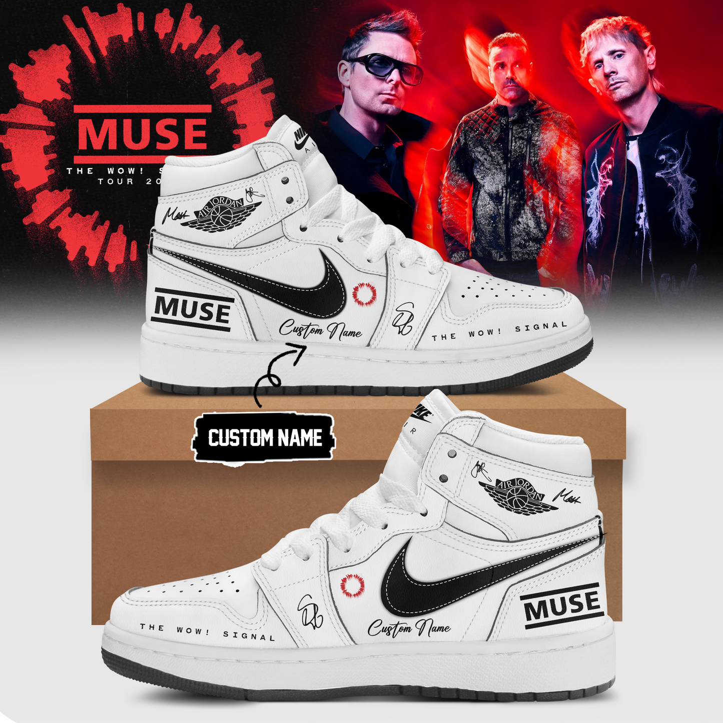 ,,Muse The Wow! Signal Tour 2026 Limited Edition Signature – Shoes