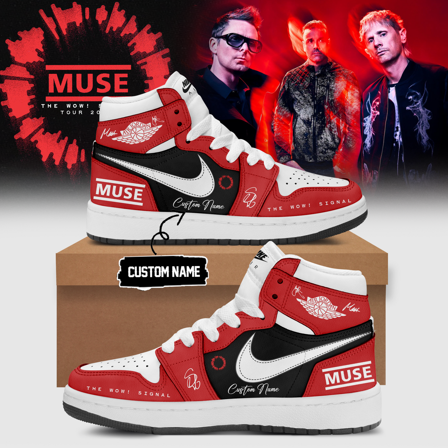 ,,Muse The Wow! Signal Tour 2026 Limited Edition Signature – Shoes