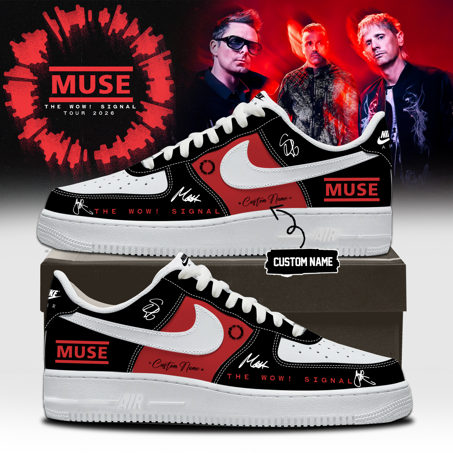 ,,Muse The Wow! Signal Tour 2026 Limited Edition Signature – Shoes