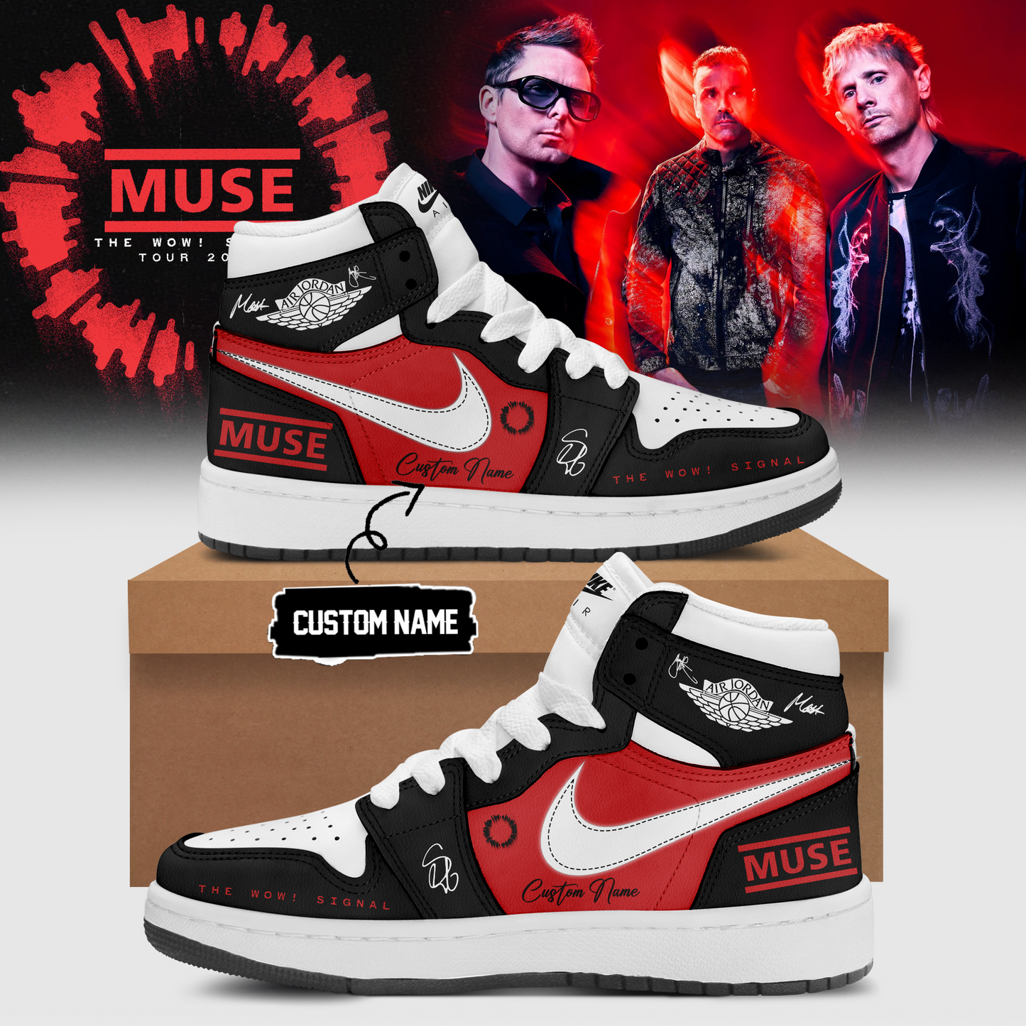 ,,Muse The Wow! Signal Tour 2026 Limited Edition Signature – Shoes