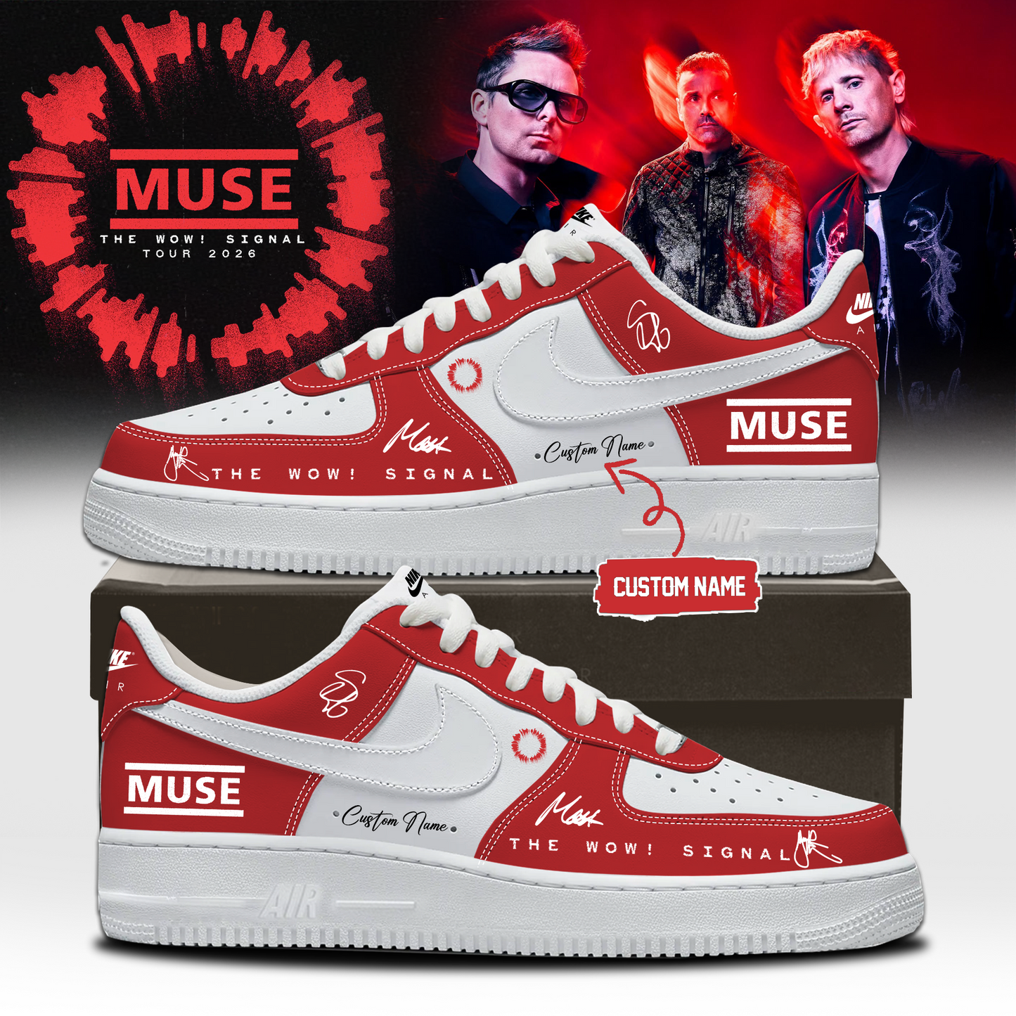 ,,Muse The Wow! Signal Tour 2026 Limited Edition Signature – Shoes