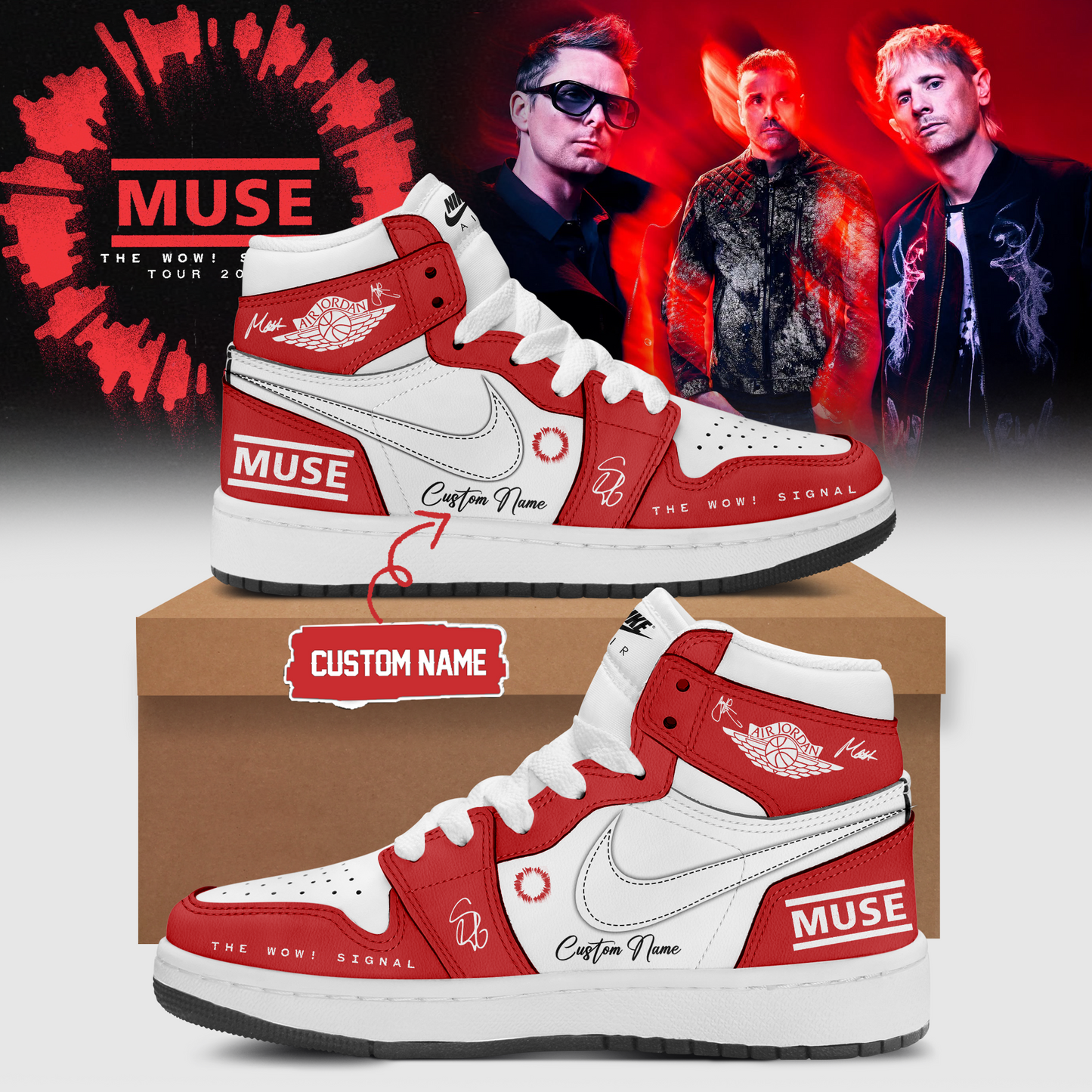 ,,Muse The Wow! Signal Tour 2026 Limited Edition Signature – Shoes