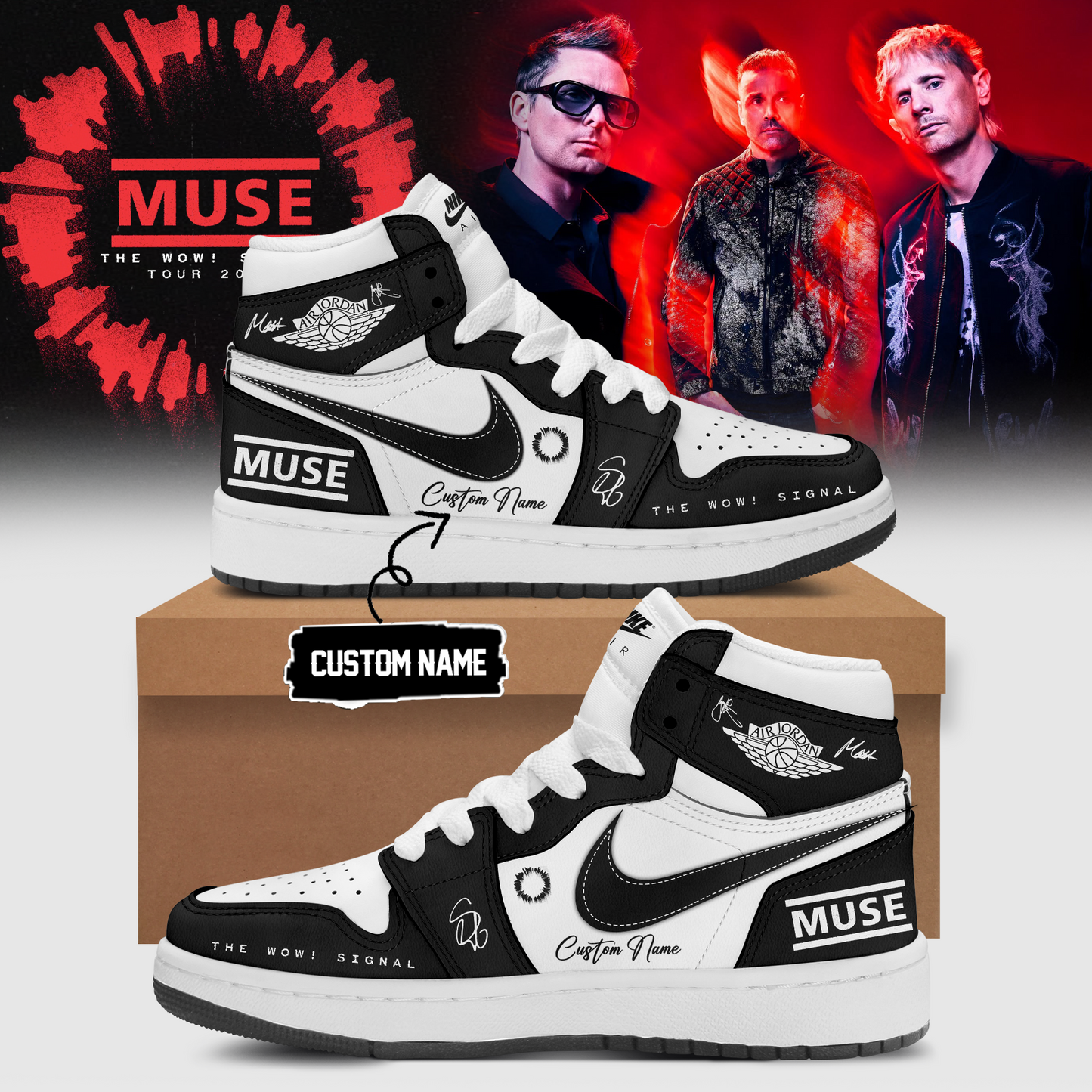 ,,Muse The Wow! Signal Tour 2026 Limited Edition Signature – Shoes