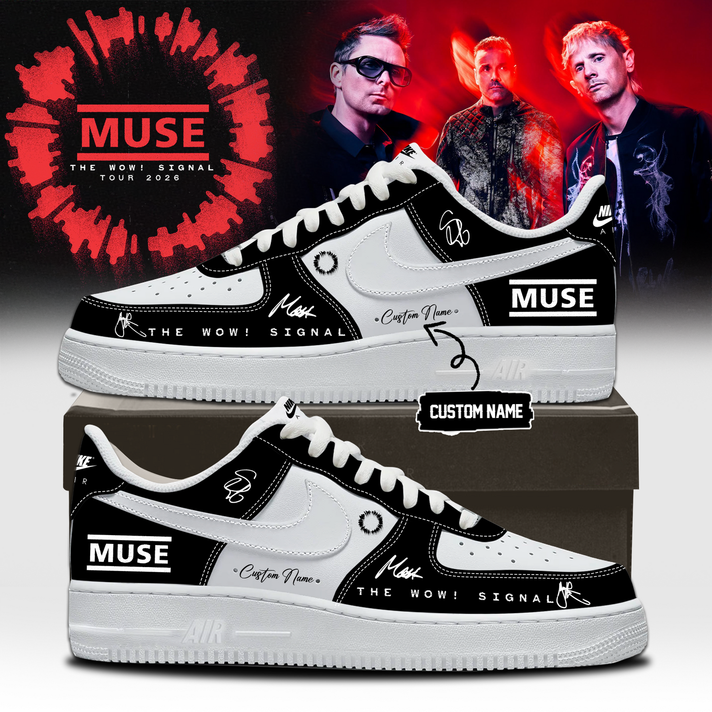 ,,Muse The Wow! Signal Tour 2026 Limited Edition Signature – Shoes