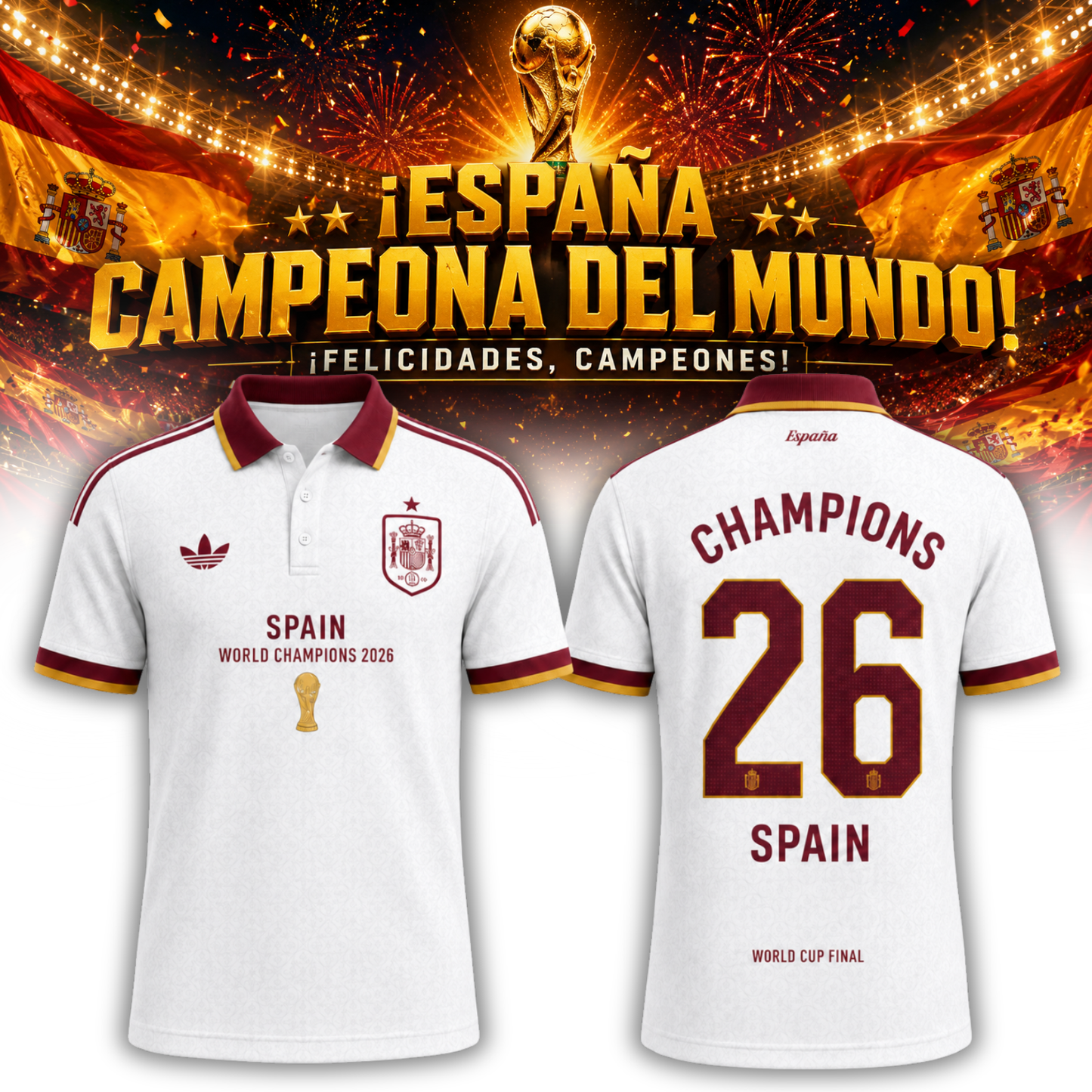 SPAIN “WORLD CHAMPIONS 2026” – POLO