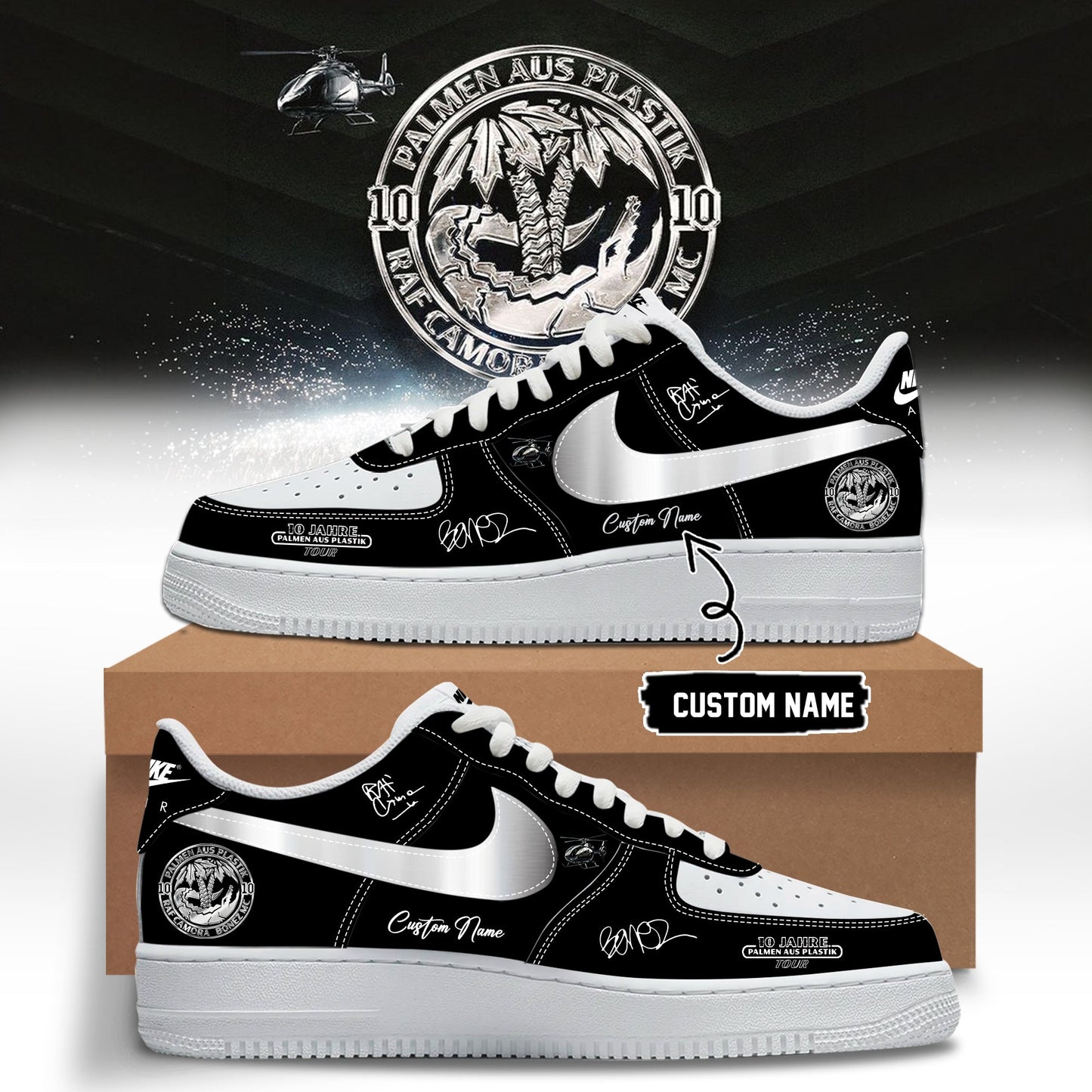 __RAF Camora & Bonez MC “10 Jahre Palmen aus Plastik Tour” . Limited Edition Signature Shoes 3