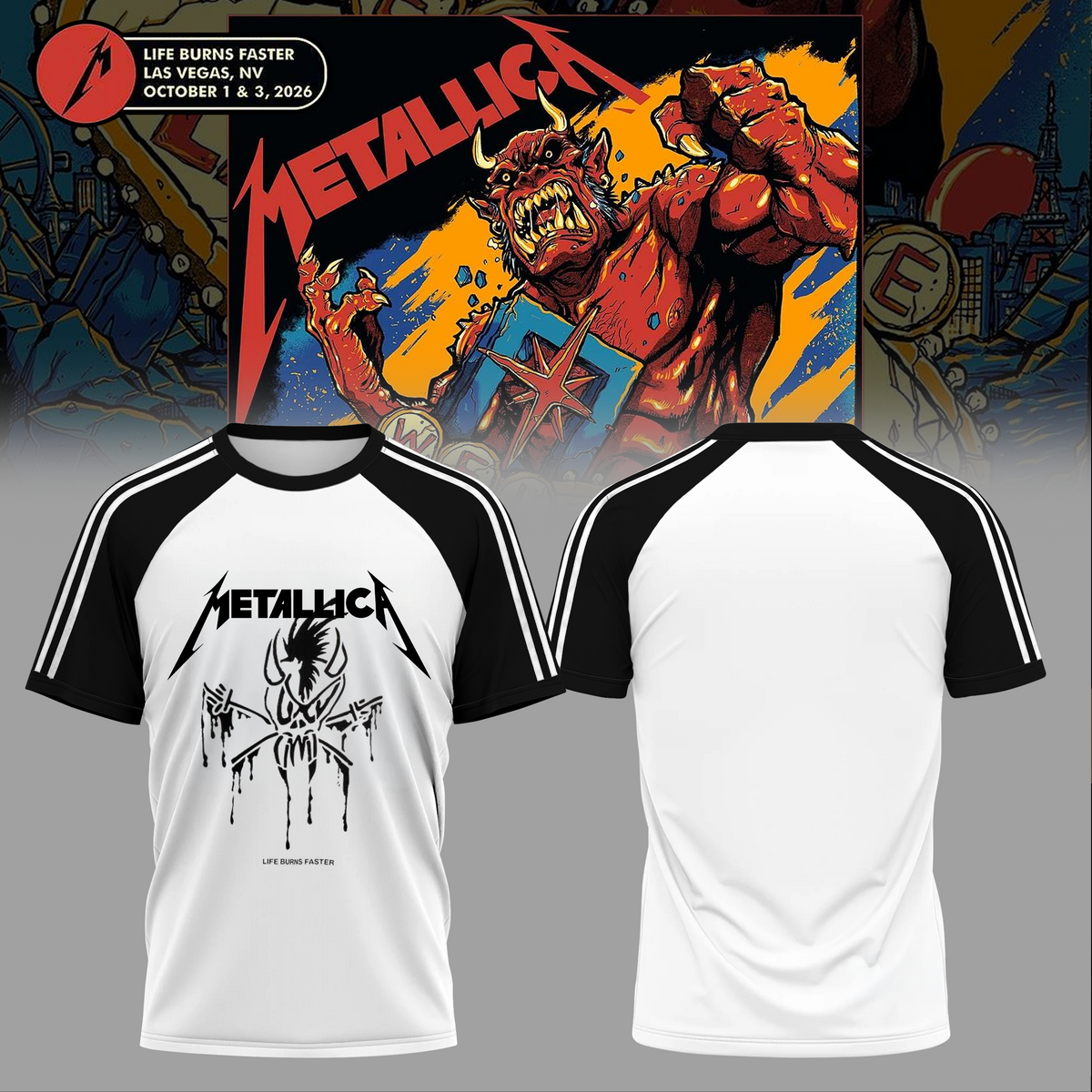 Life Burns Faster, Las Vegas - M72 World Tour T-shirt