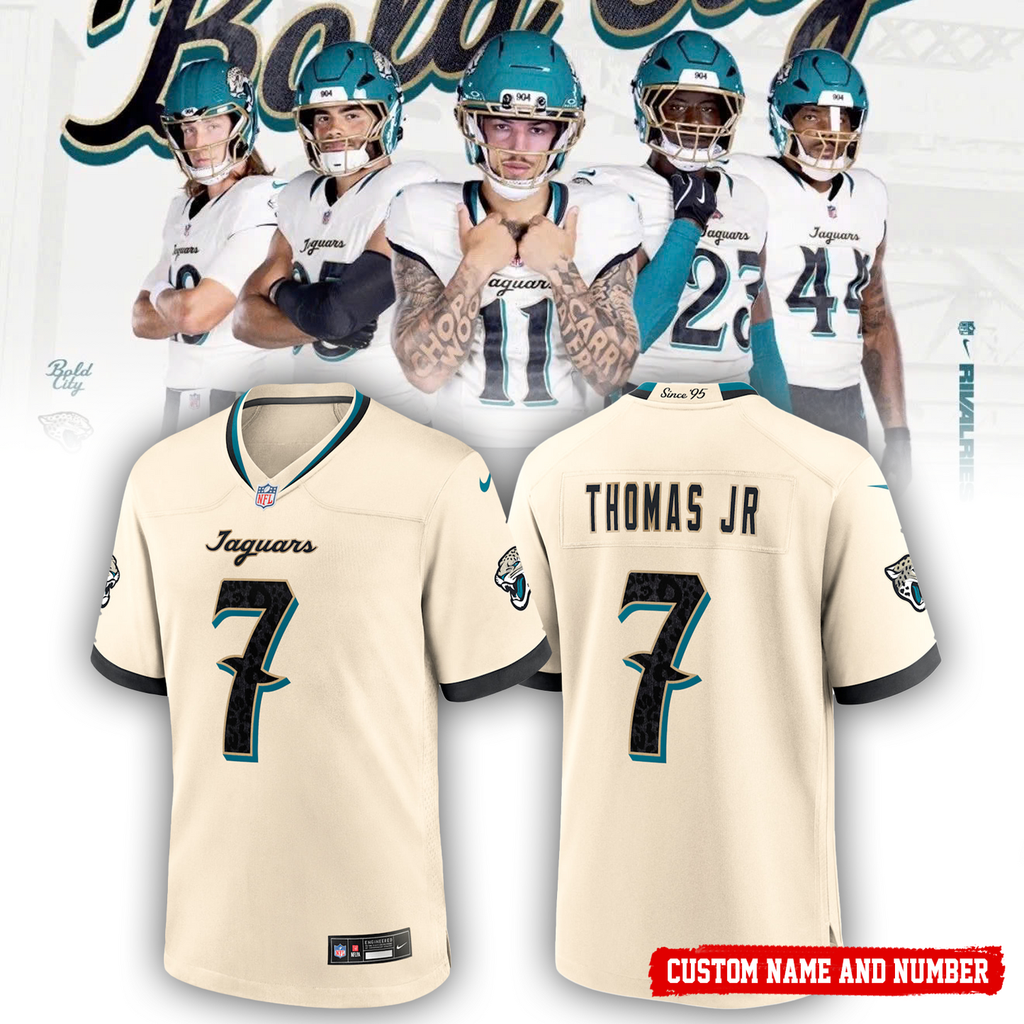 Unisex Jacksonville Jaguars 2026 Rivalries Special Football Jersey