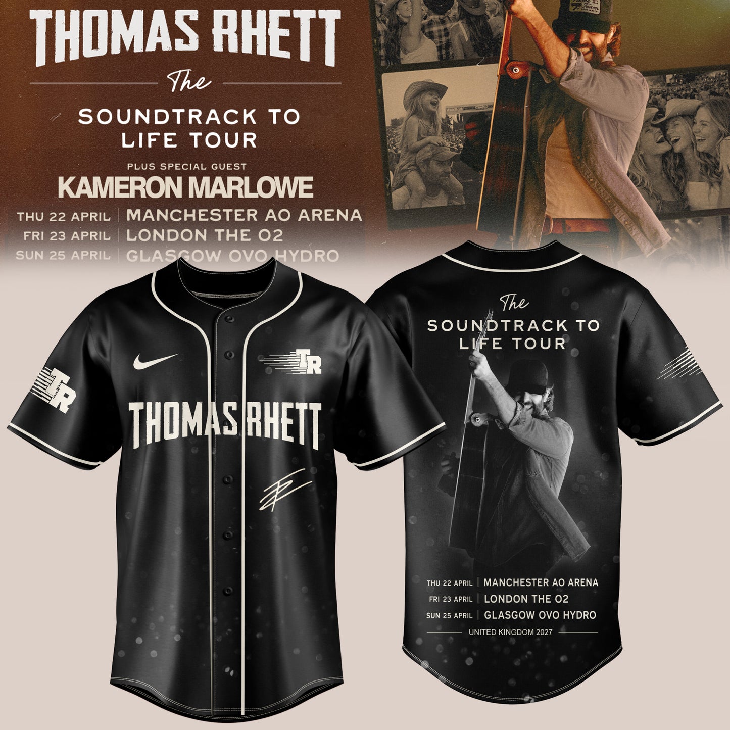 TR – The Soundtrack To Life UK Tour 2027 Jersey Edition