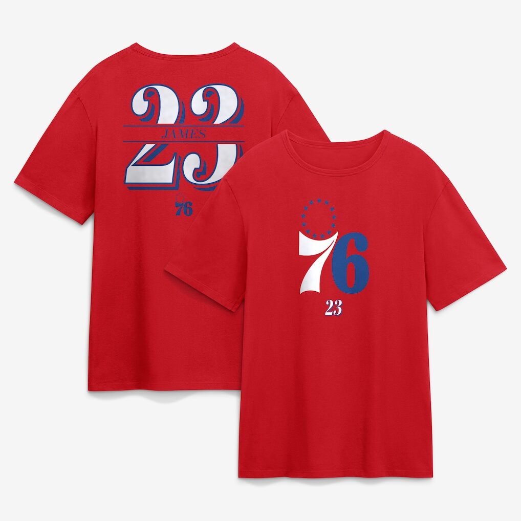 Limited Edition Welcome LBJ To The Sixers Shirt