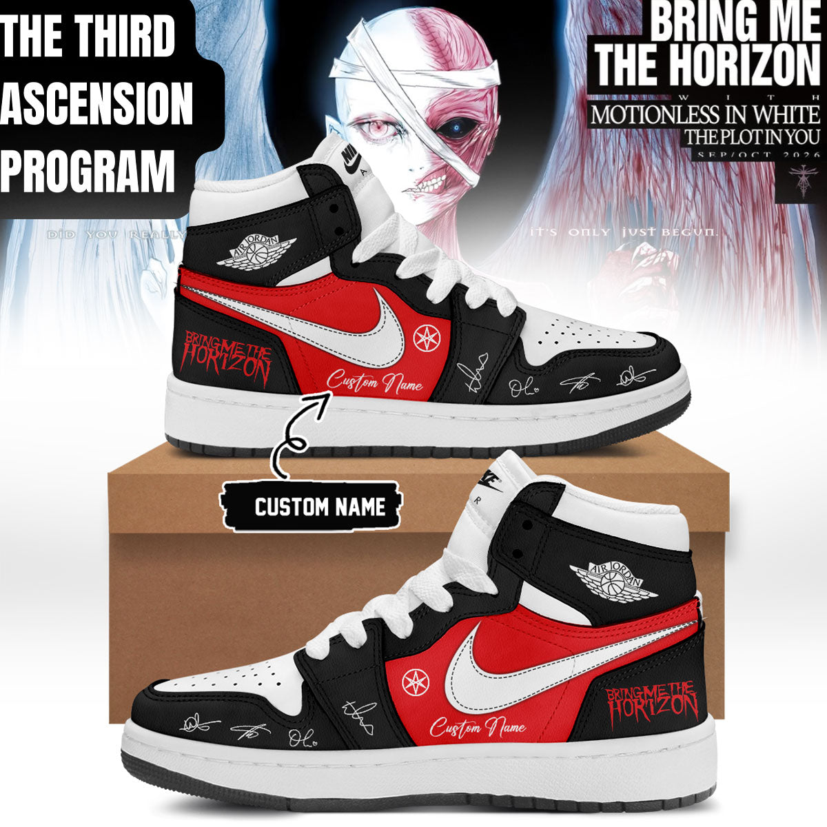 Bring Me The Horizon “The Third Ascension Program 2026” Signature Limited Edition – Shoes 1