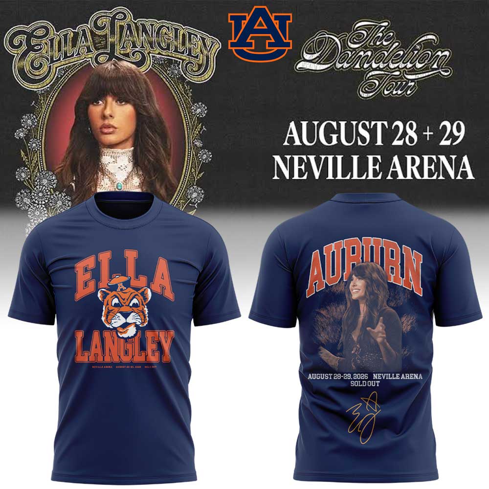Auburn Tigers x Ella Langley – The Dandelion Tour 2026 Neville Arena Shirt