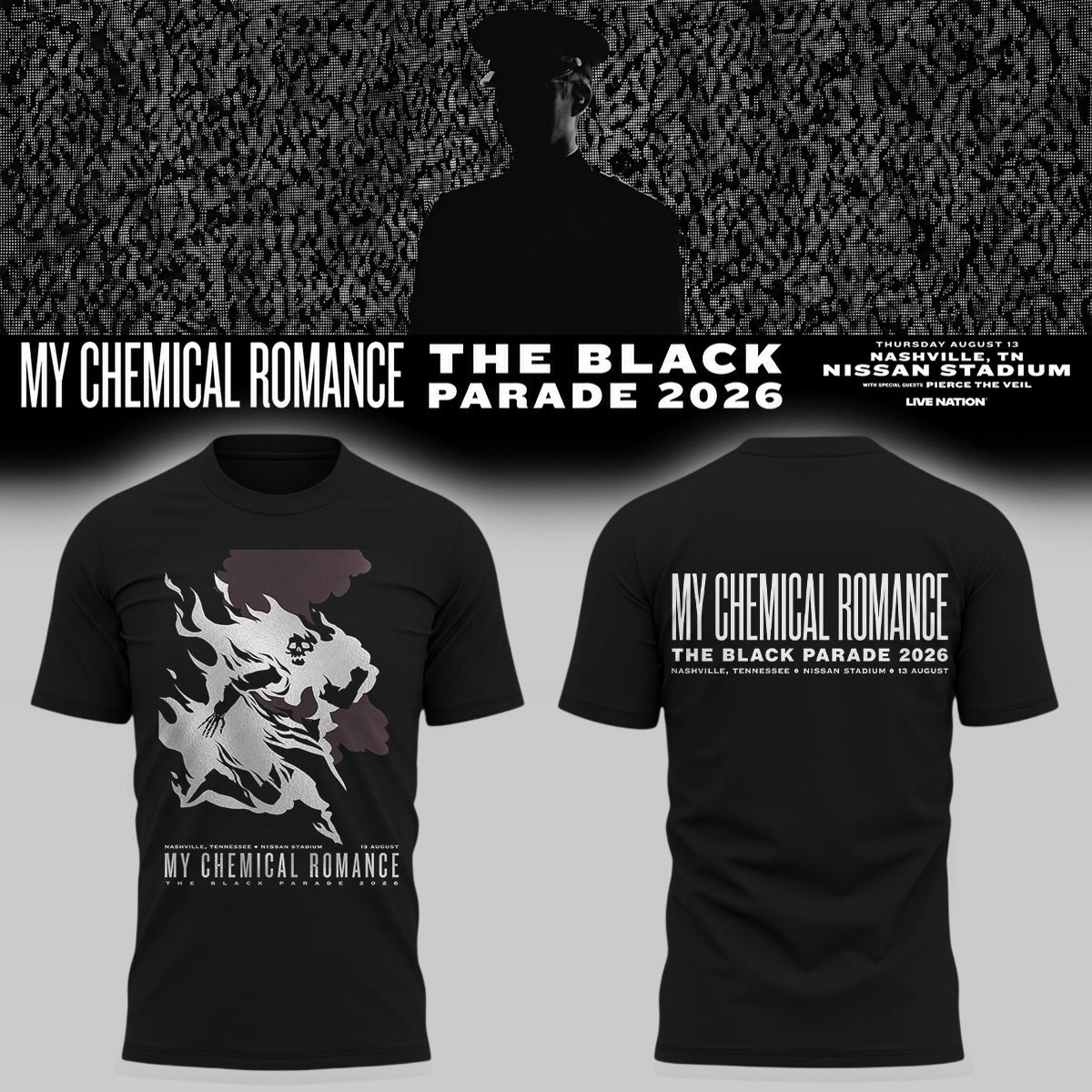 My Chemical Romance The Black Parade 2026 – Nashville, TN T-Shirt