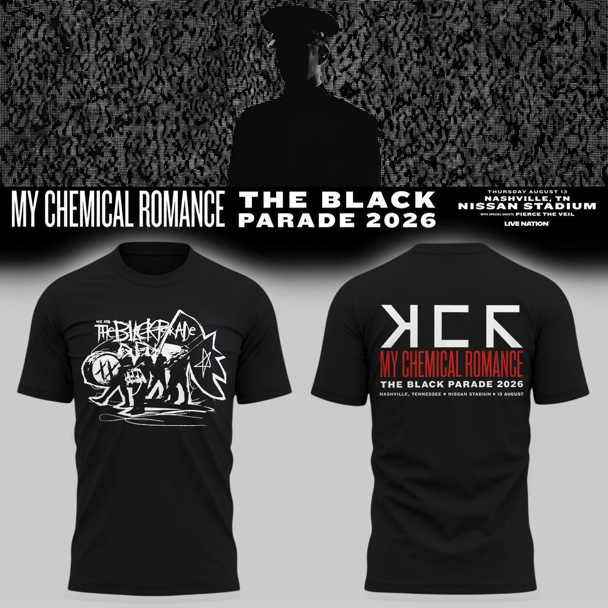 My Chemical Romance The Black Parade 2026 – Nashville, TN T-Shirt