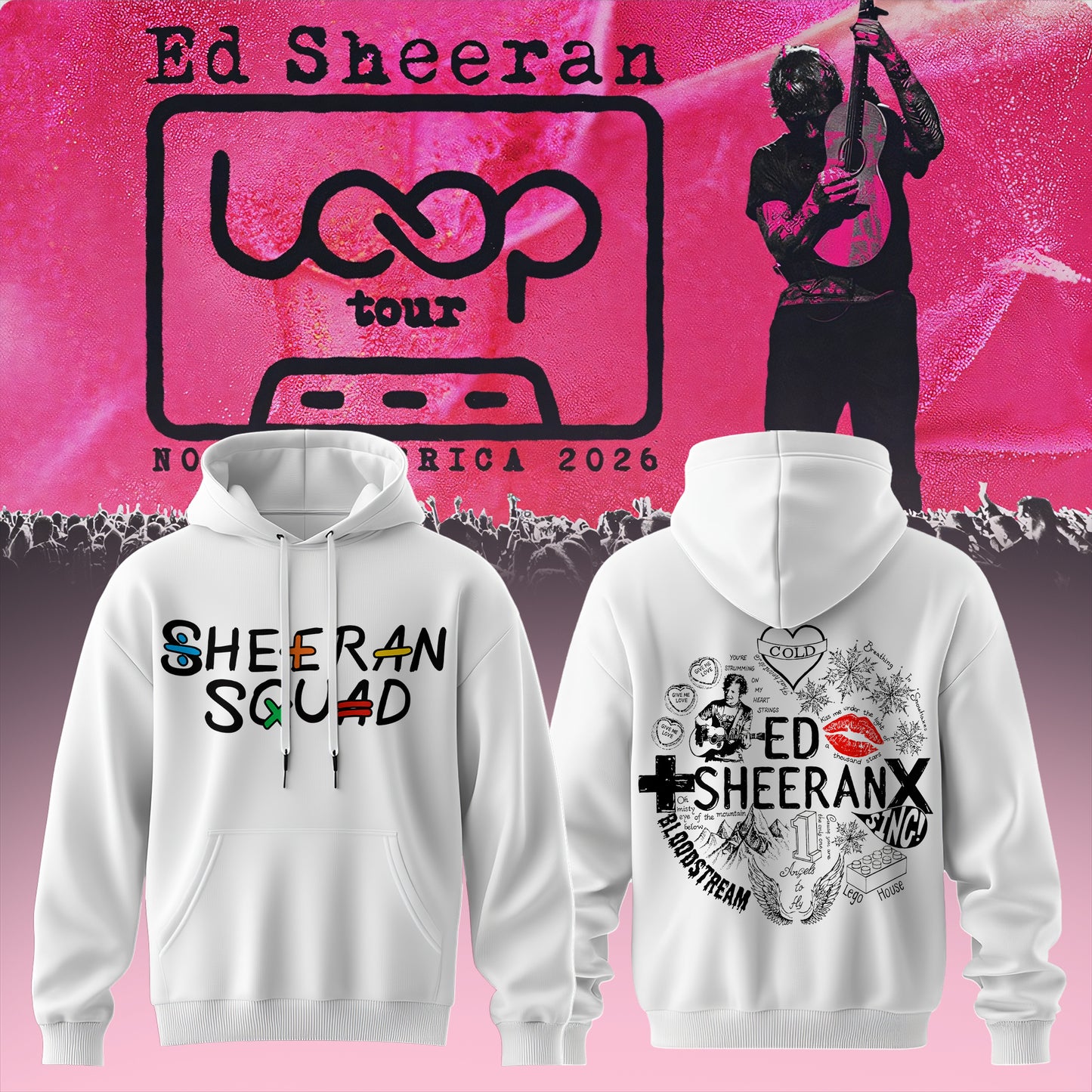 Ed Sheeran – Loop Tour NA 2026 Limited Hoodie