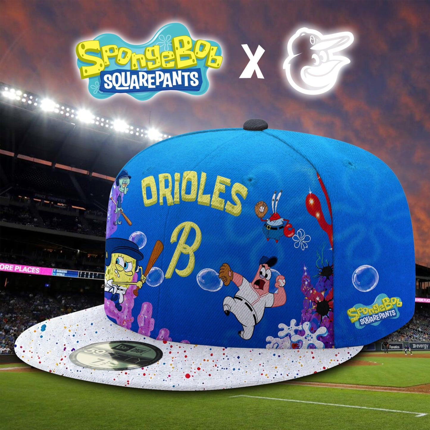 Limited Edition Orioles x SpongeBob Theme Nights CAP