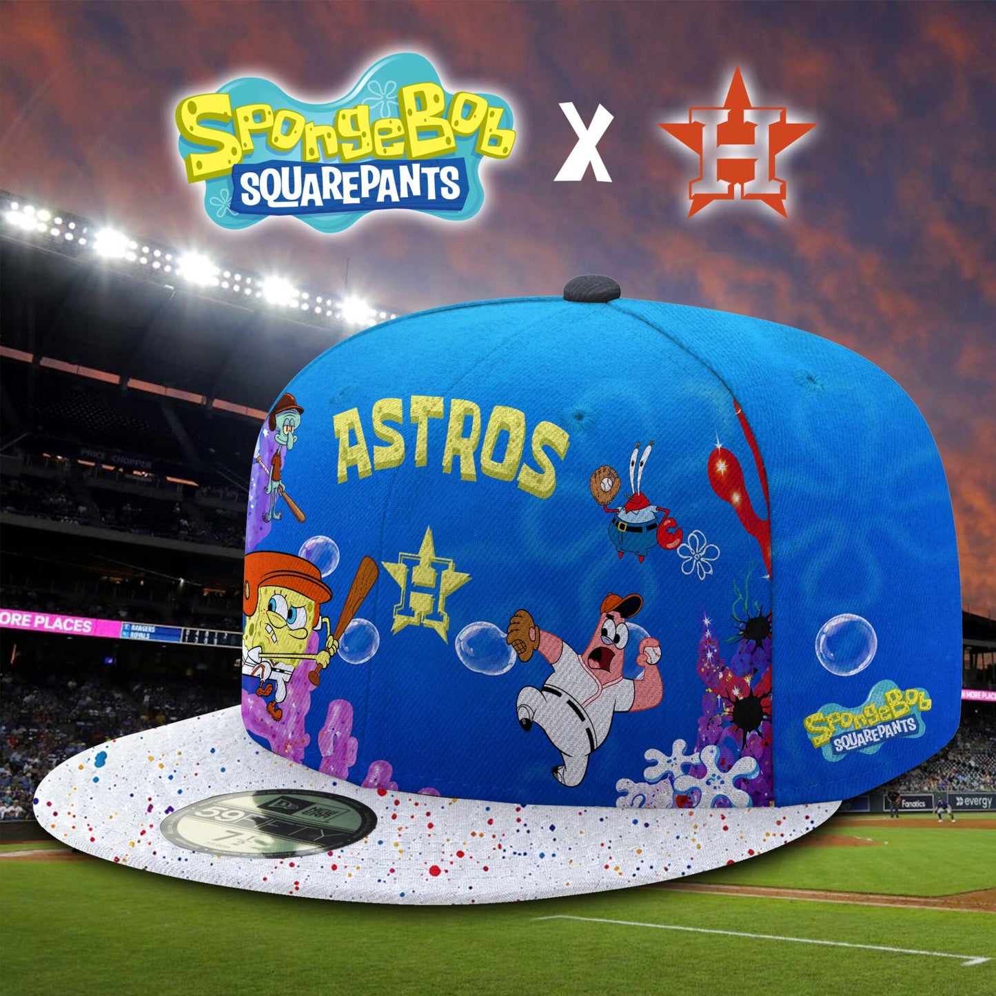 Limited Edition Astros x SpongeBob Theme Nights CAP