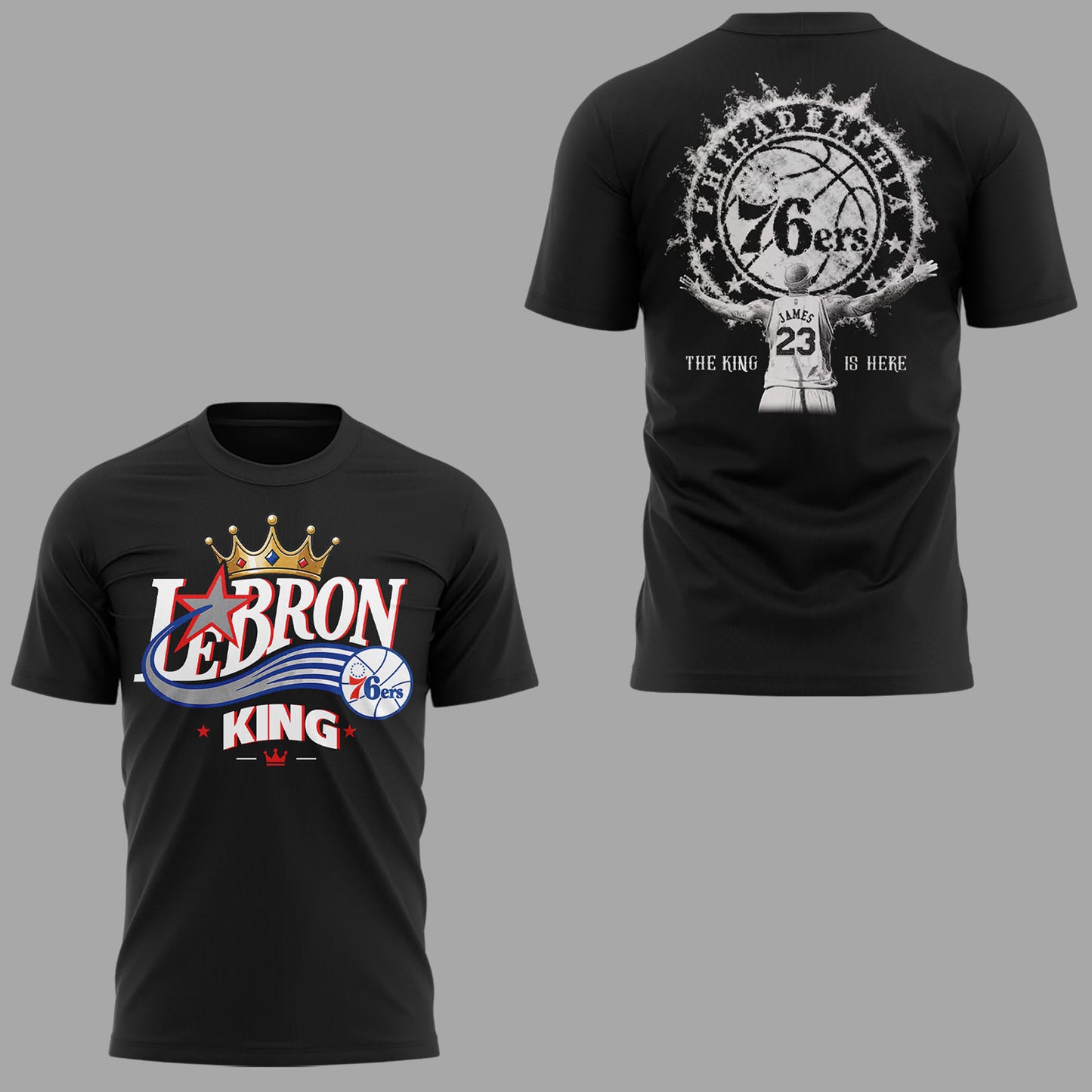 Limited Edition Welcome LBJ To The Sixers Shirt