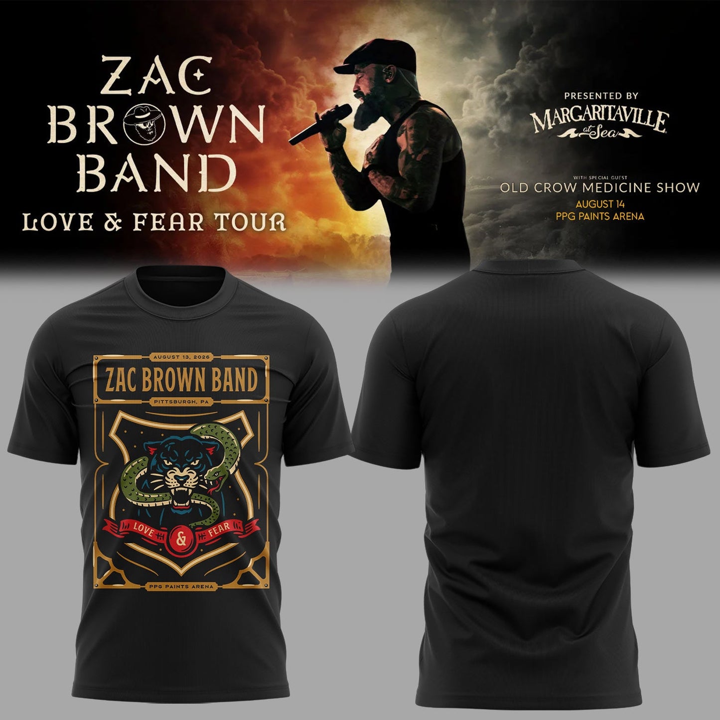 Limited Edition Love & Fear Tour in PPG Paints Arena Shirt
