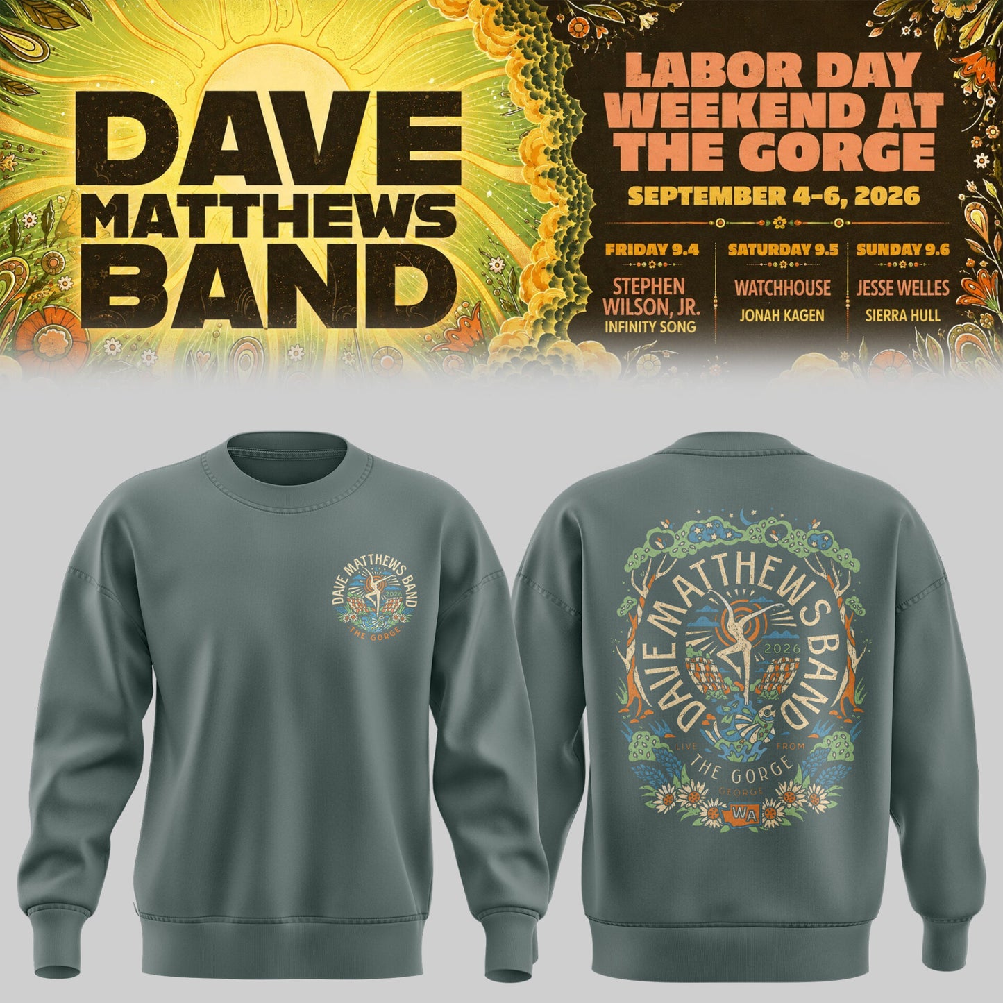 Limited Edition Labor Day Weekend at The Gorge Sweatshirt