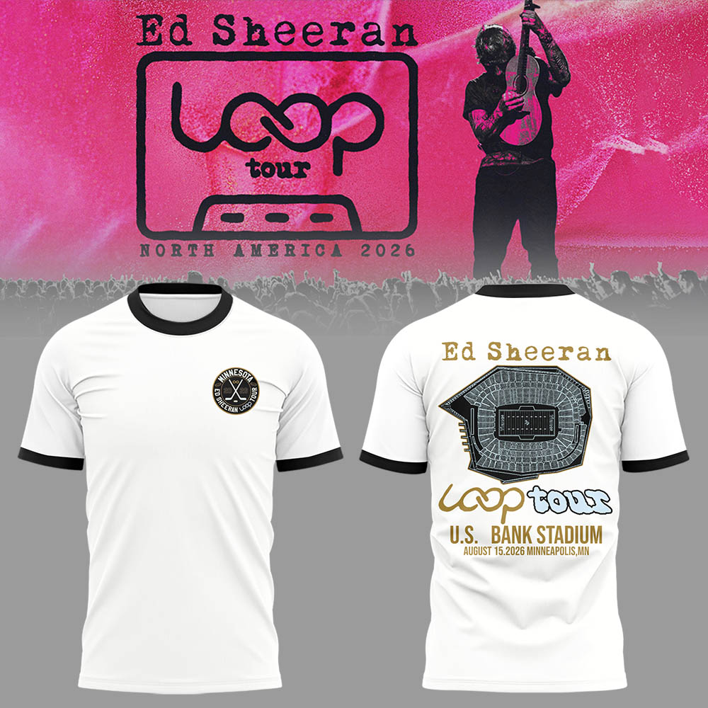 Ed “North American Loop Tour 2026” at U.S. Bank Stadium,MN 🎸➕✖️➗ Shirt